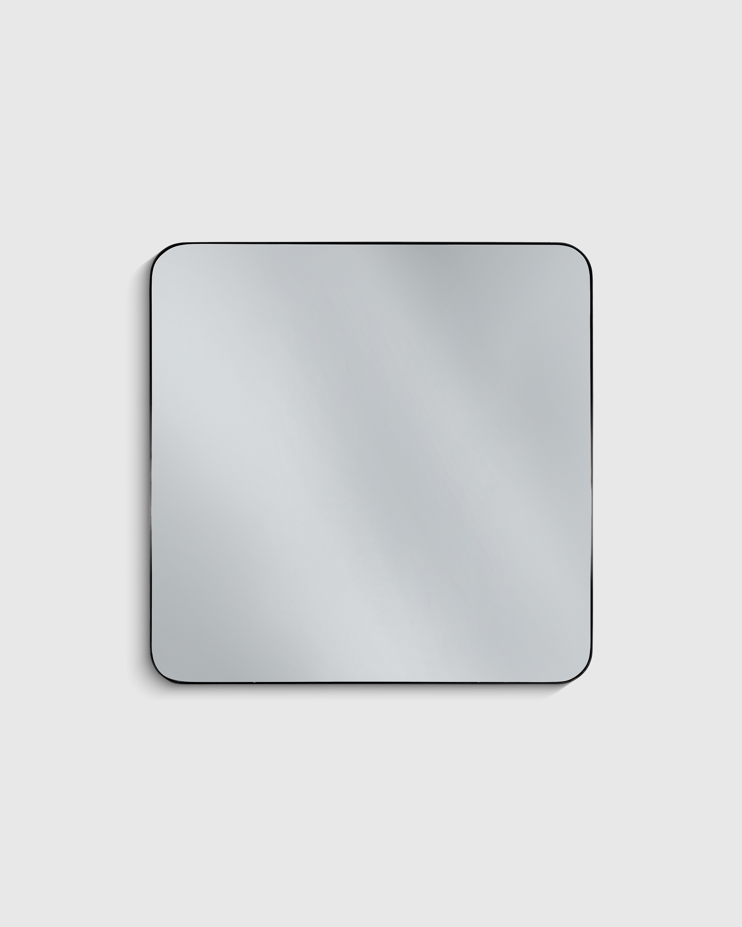 Black Metal Frame Square Metal Framed Wall Mirror