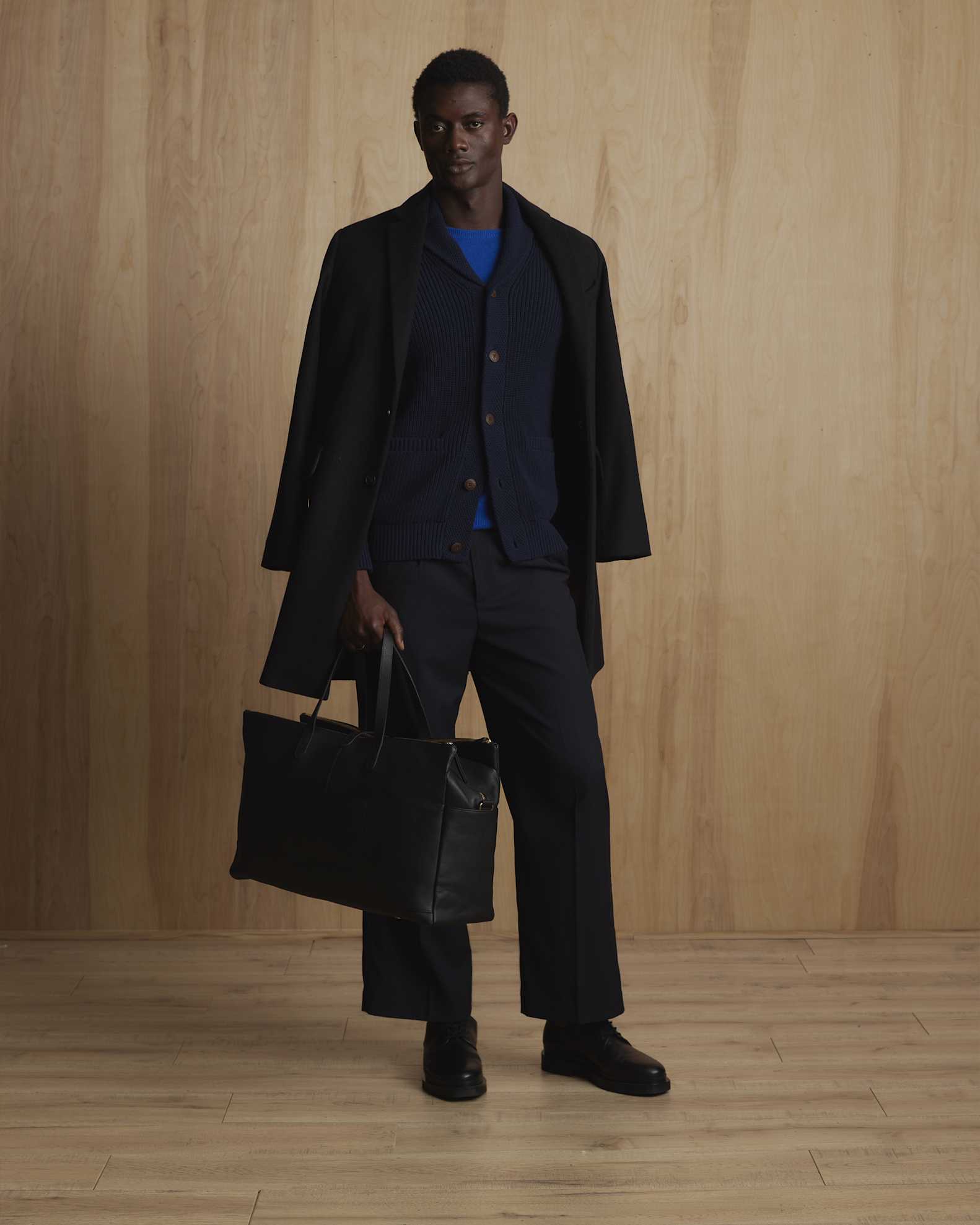 Italian Leather Triple Compartment Weekender