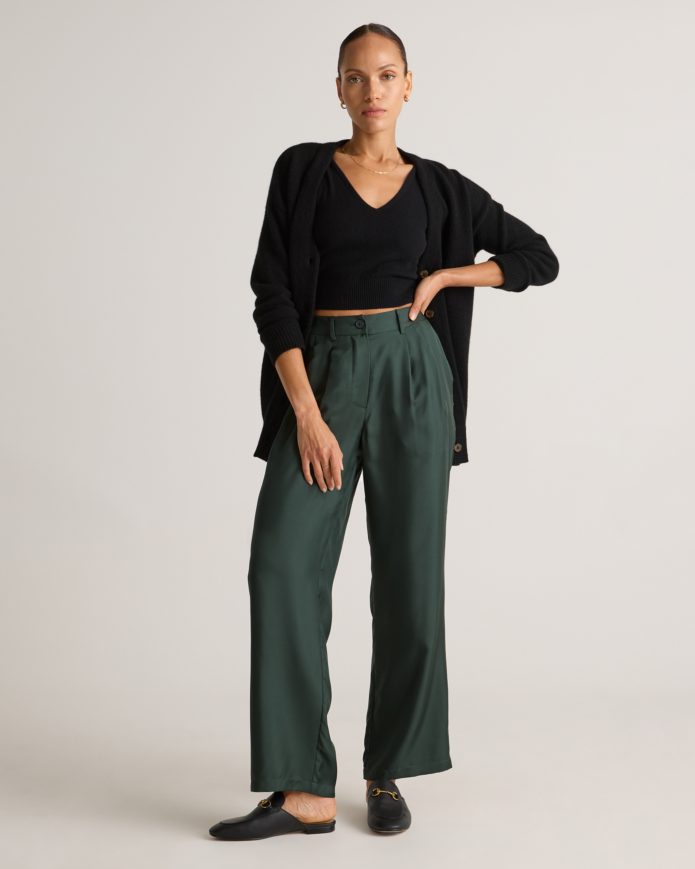 Silk Twill Trouser