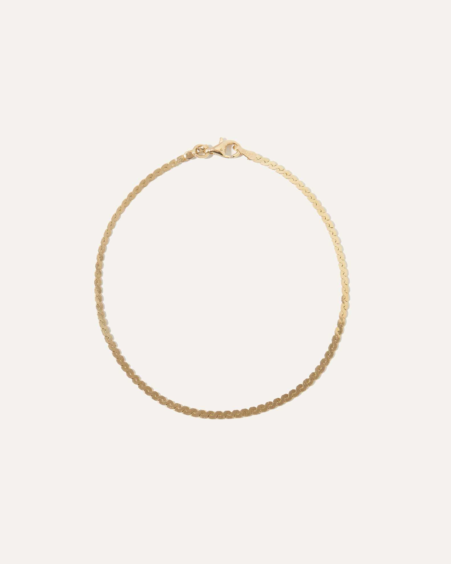 14K Gold Serpentine Chain Bracelet - Main Image