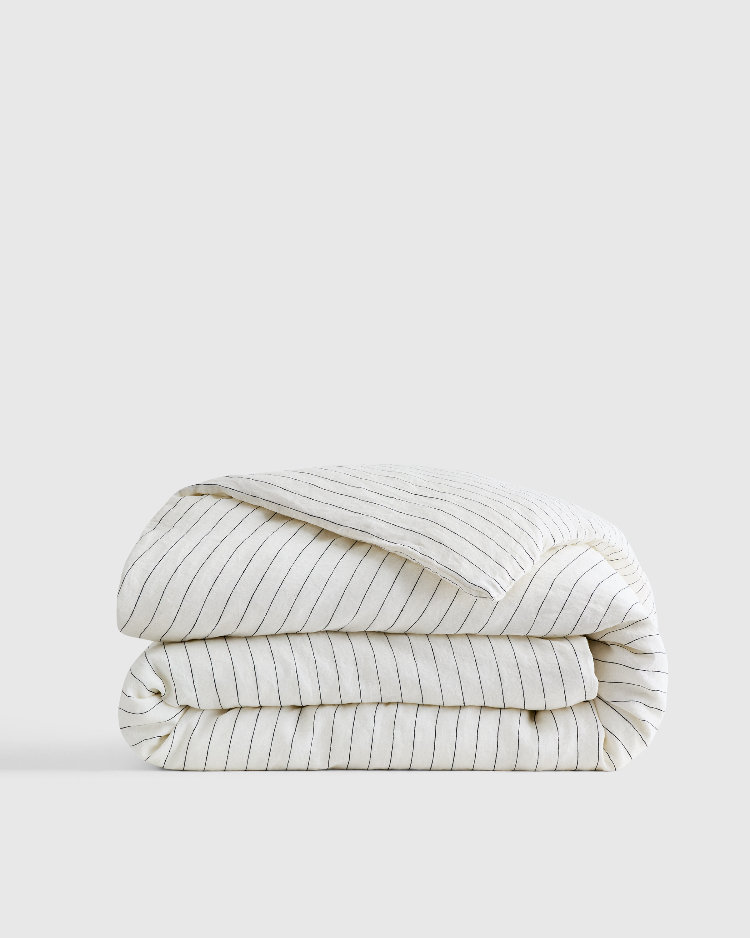 Pencil Stripe European Linen Stripe Duvet Cover