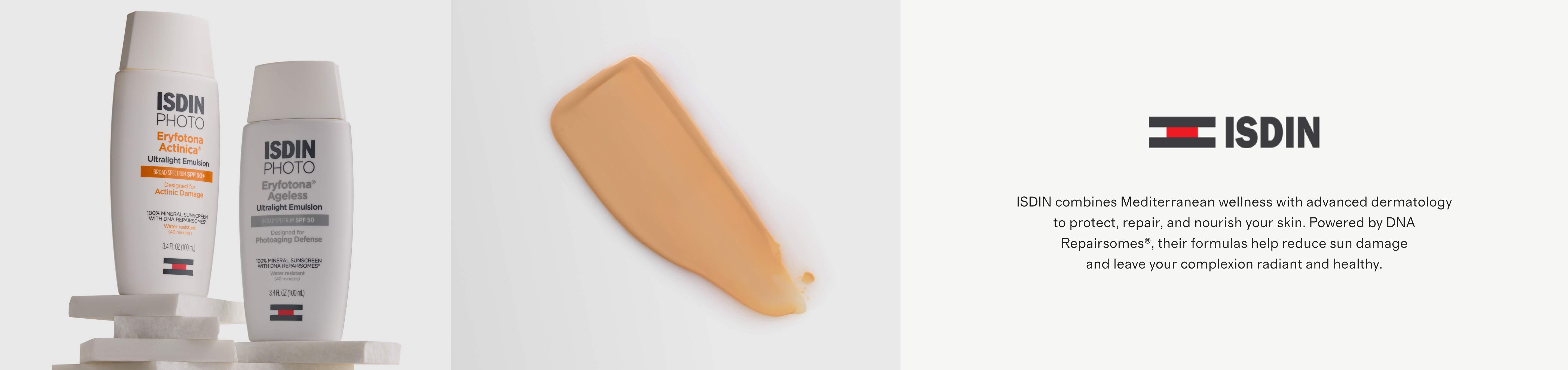 ISDIN brand CLP banner - desktop