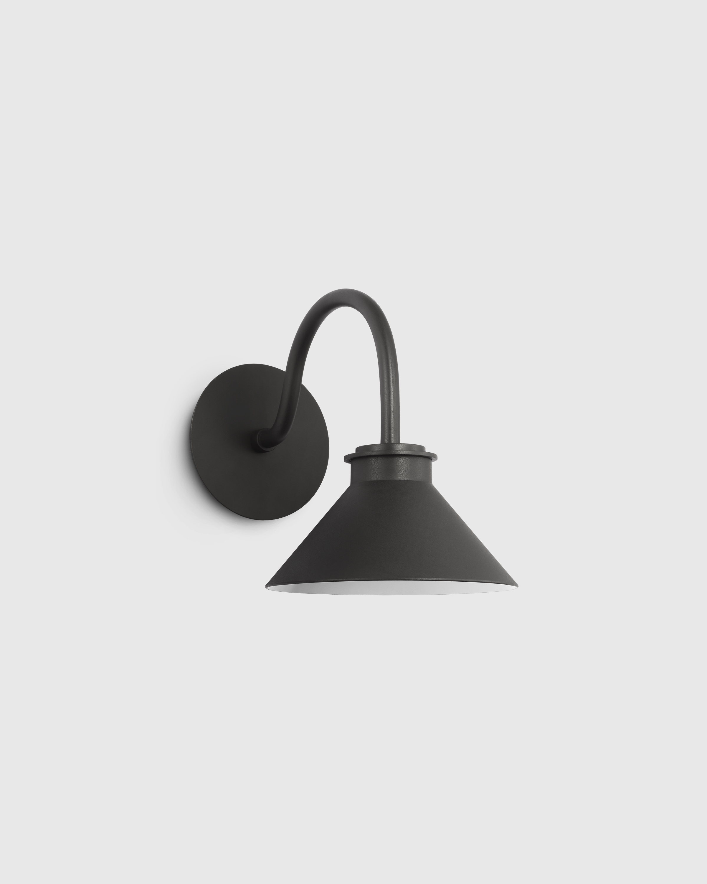Black Contemporary Steel Indoor/Outdoor Barn Sconce