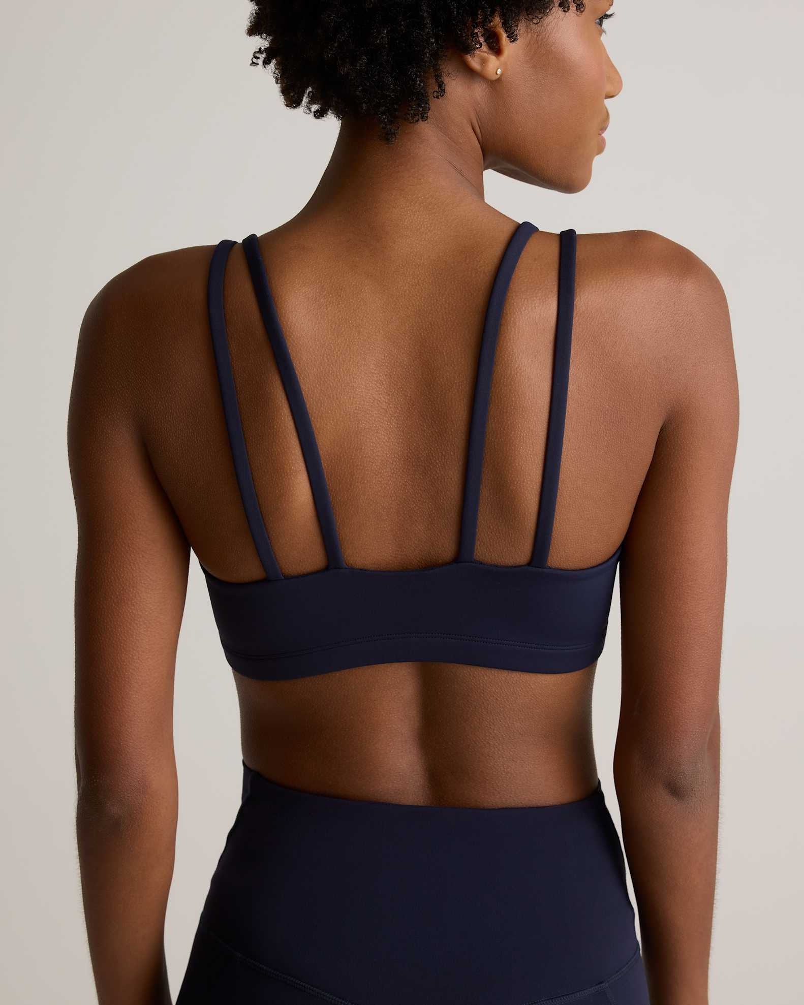 Ultra-Form Scoop Neck Strappy Bra in Deep Navy Ultra-Form Scoop Neck Strappy Bra in Deep Navy