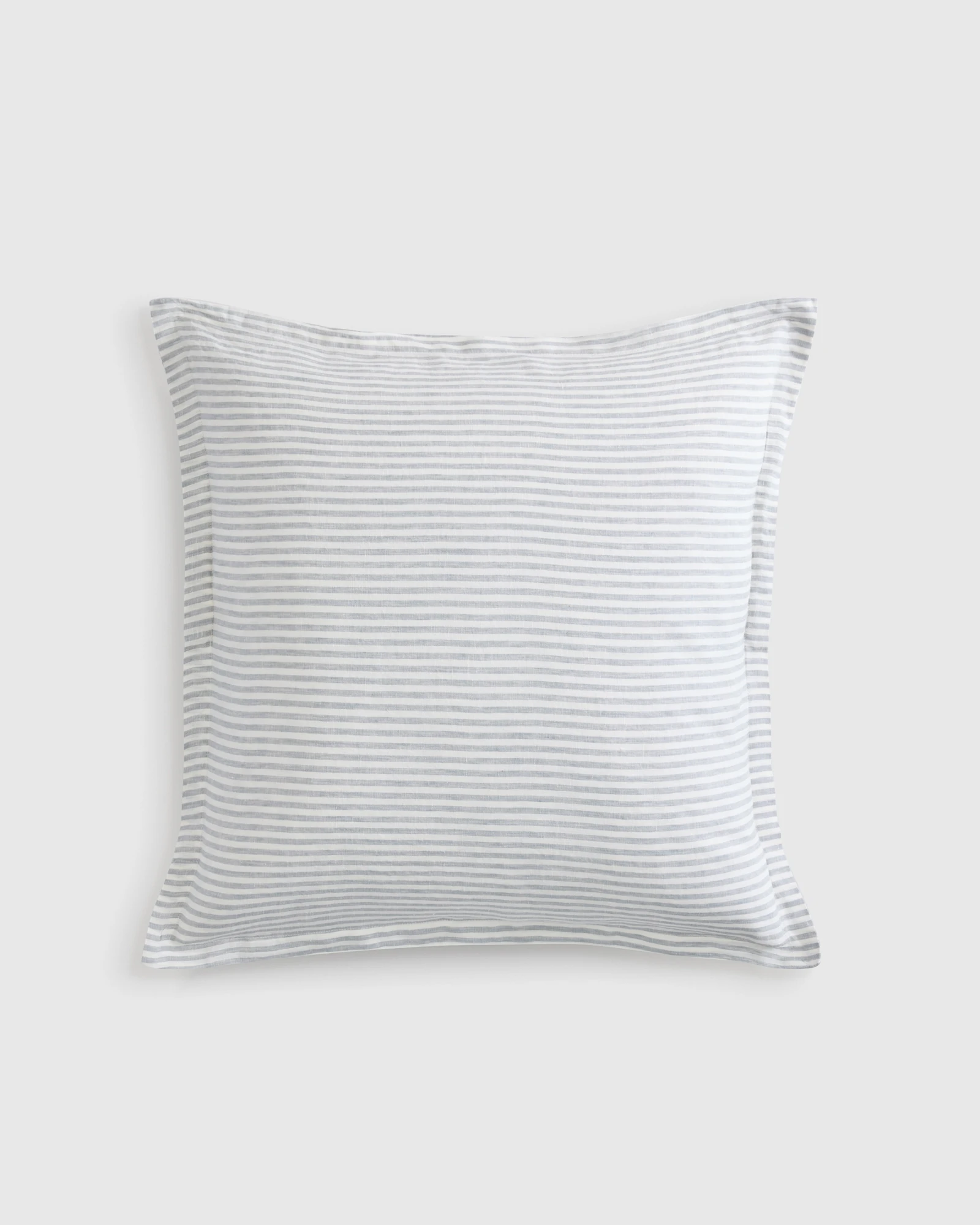 100% European Linen Stripe Euro Sham
