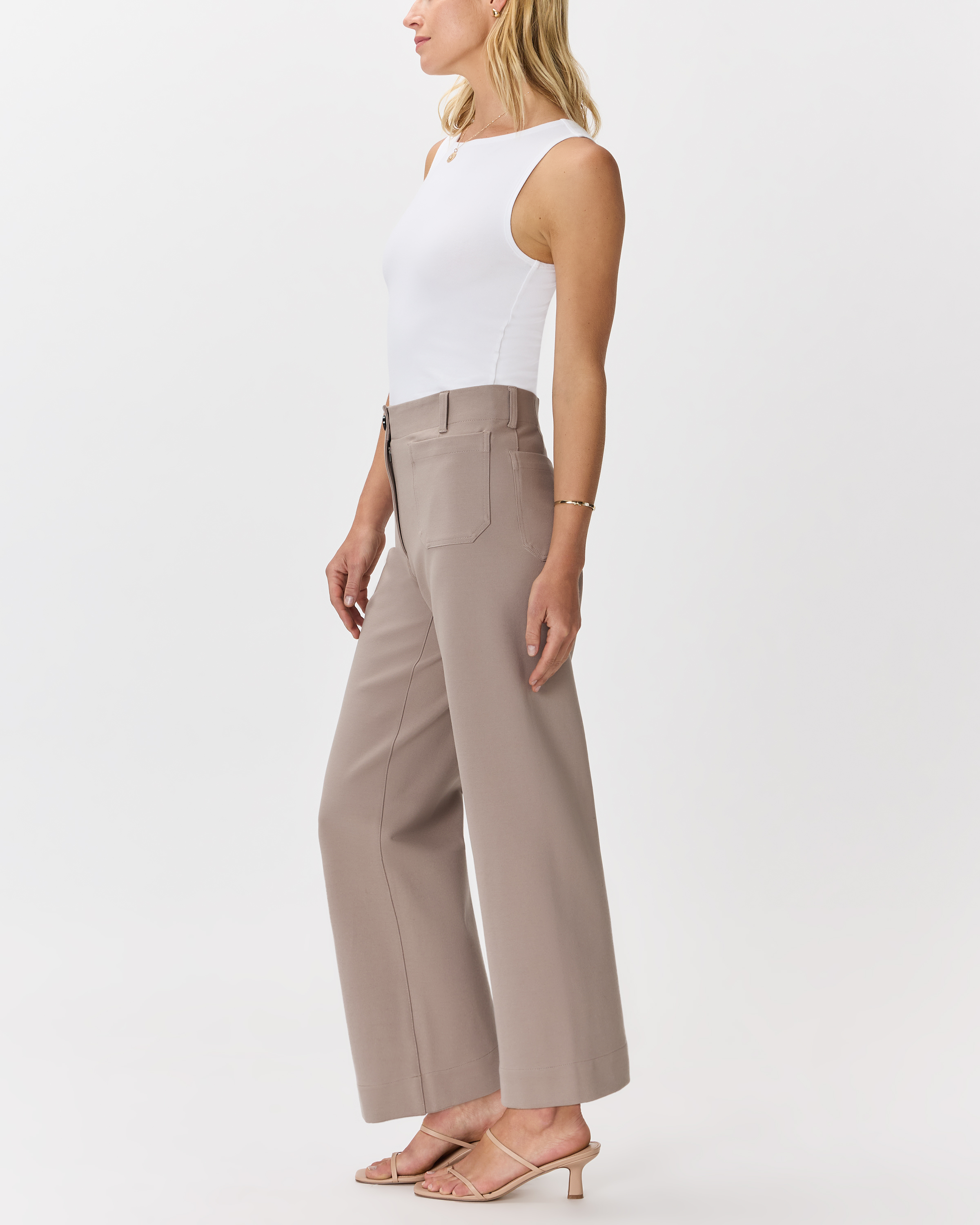 2024SSセオリーGood Crunch W Wide Crop Pant T Theory Good Crunch High-Waist Wide-Leg Trousers - Bergdorf