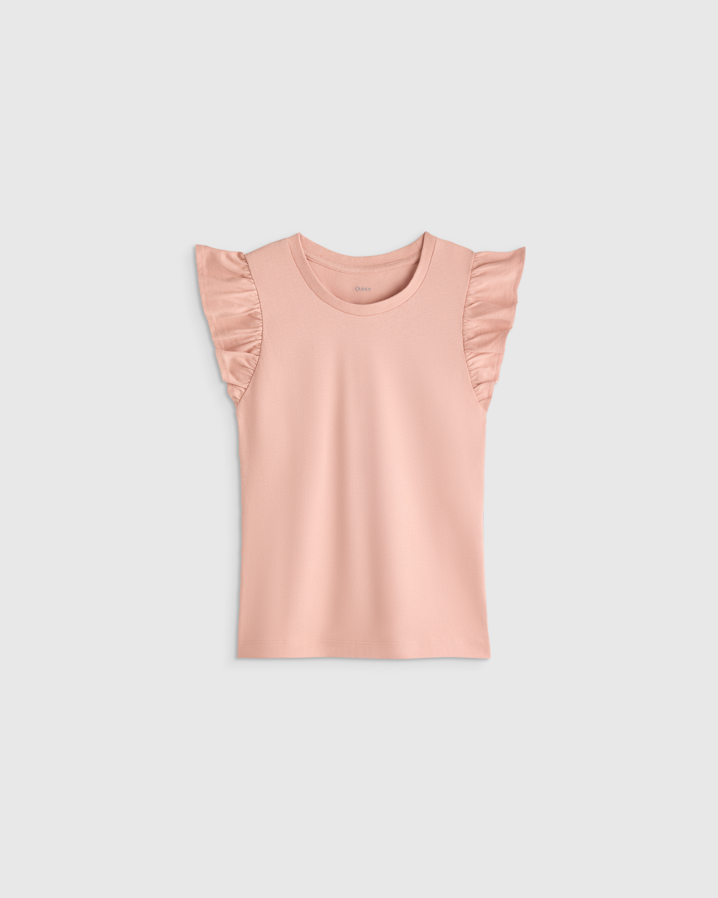 Ruffle Sleeve Organic Cotton Top