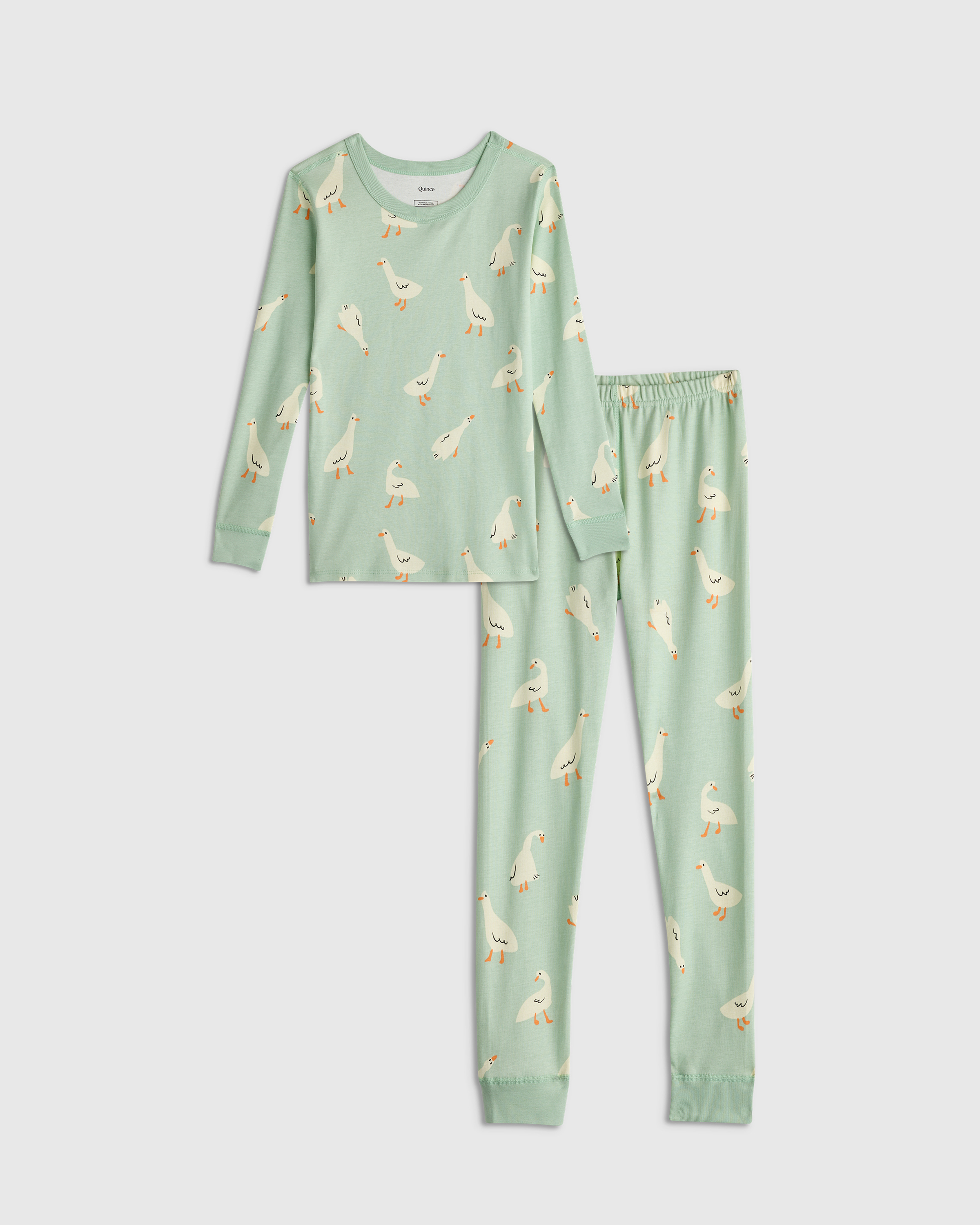 Goosie 100% Organic Cotton Long Sleeve and Pant Pajama Set