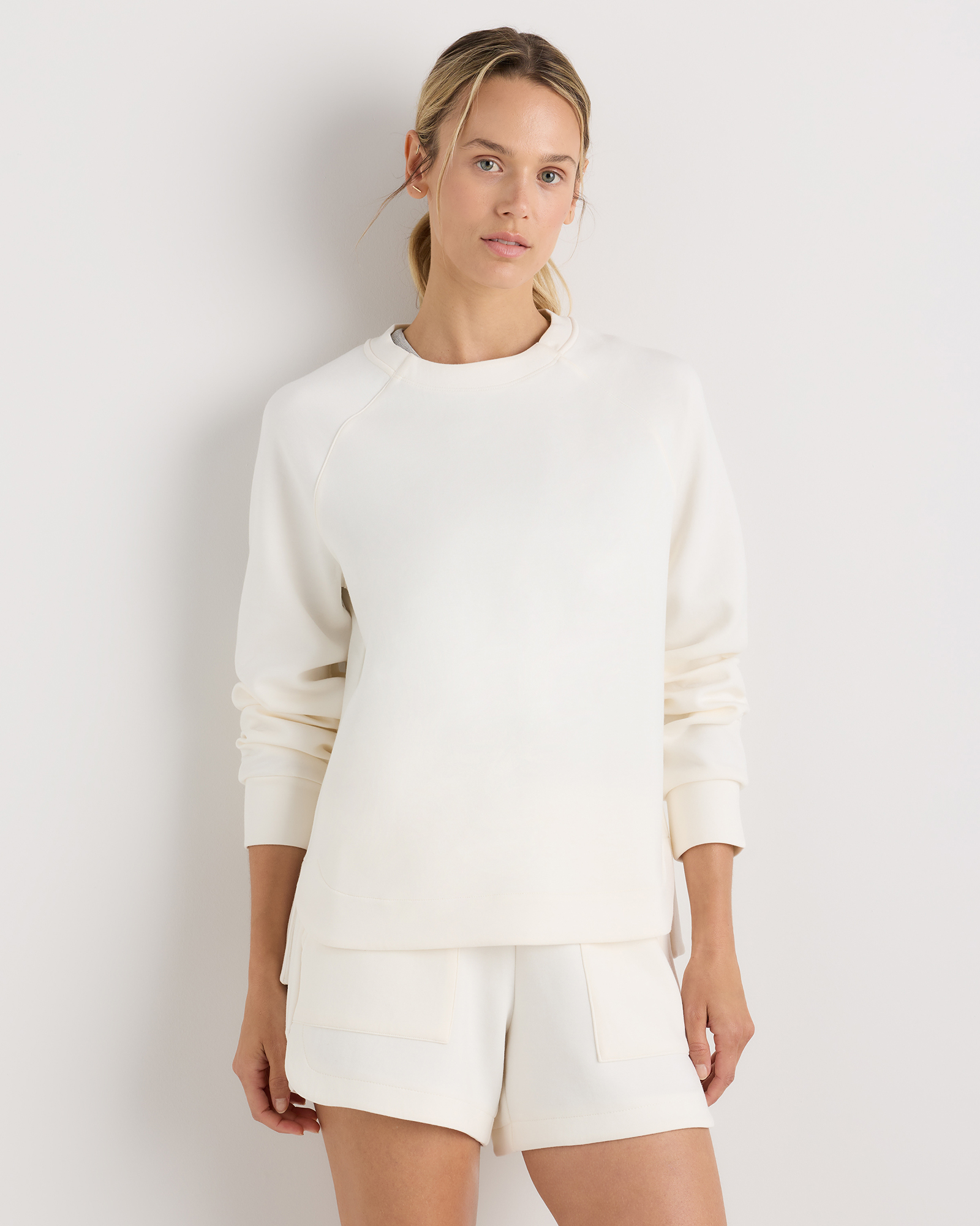 Soft Ivory CloudComfort Crewneck Sweatshirt