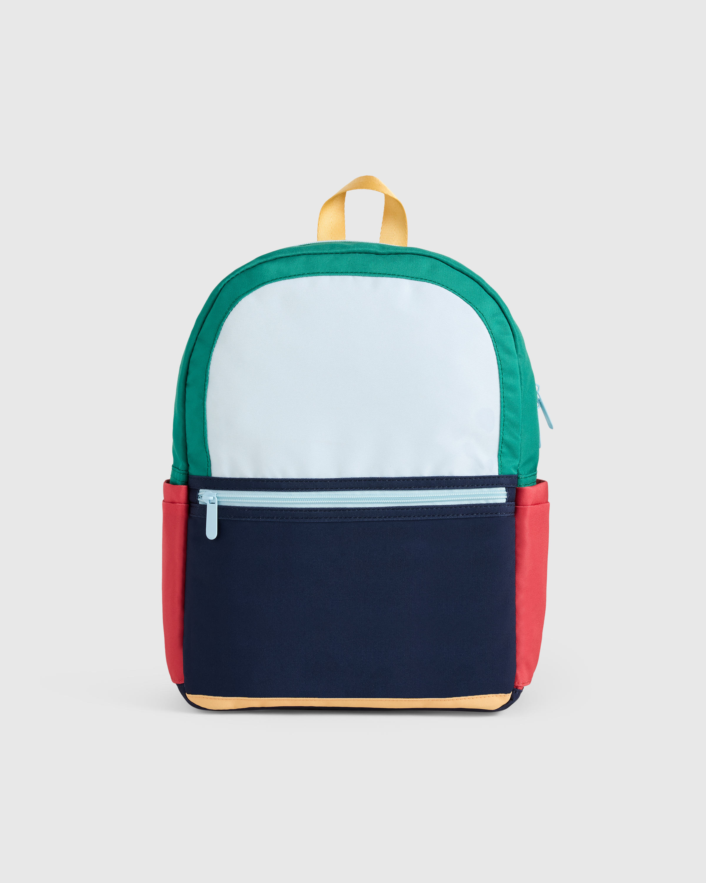 Colorblock Recycled Double Pocket Backpack