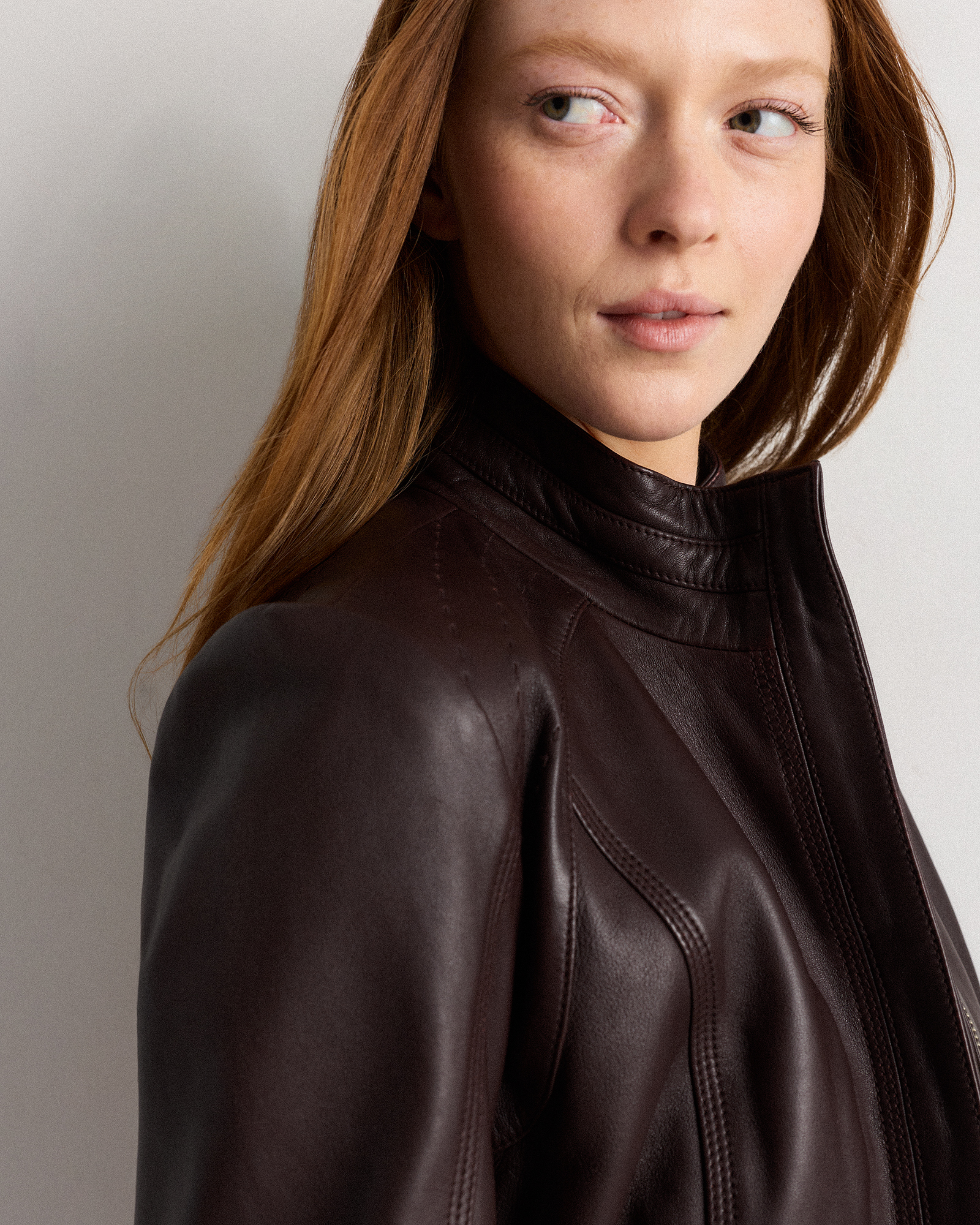 ジャケット・アウター LEATHER COMBINATION DOUBLE LAPEL COAT 51OJq-WEuuL._AC_UY1000_.jpg