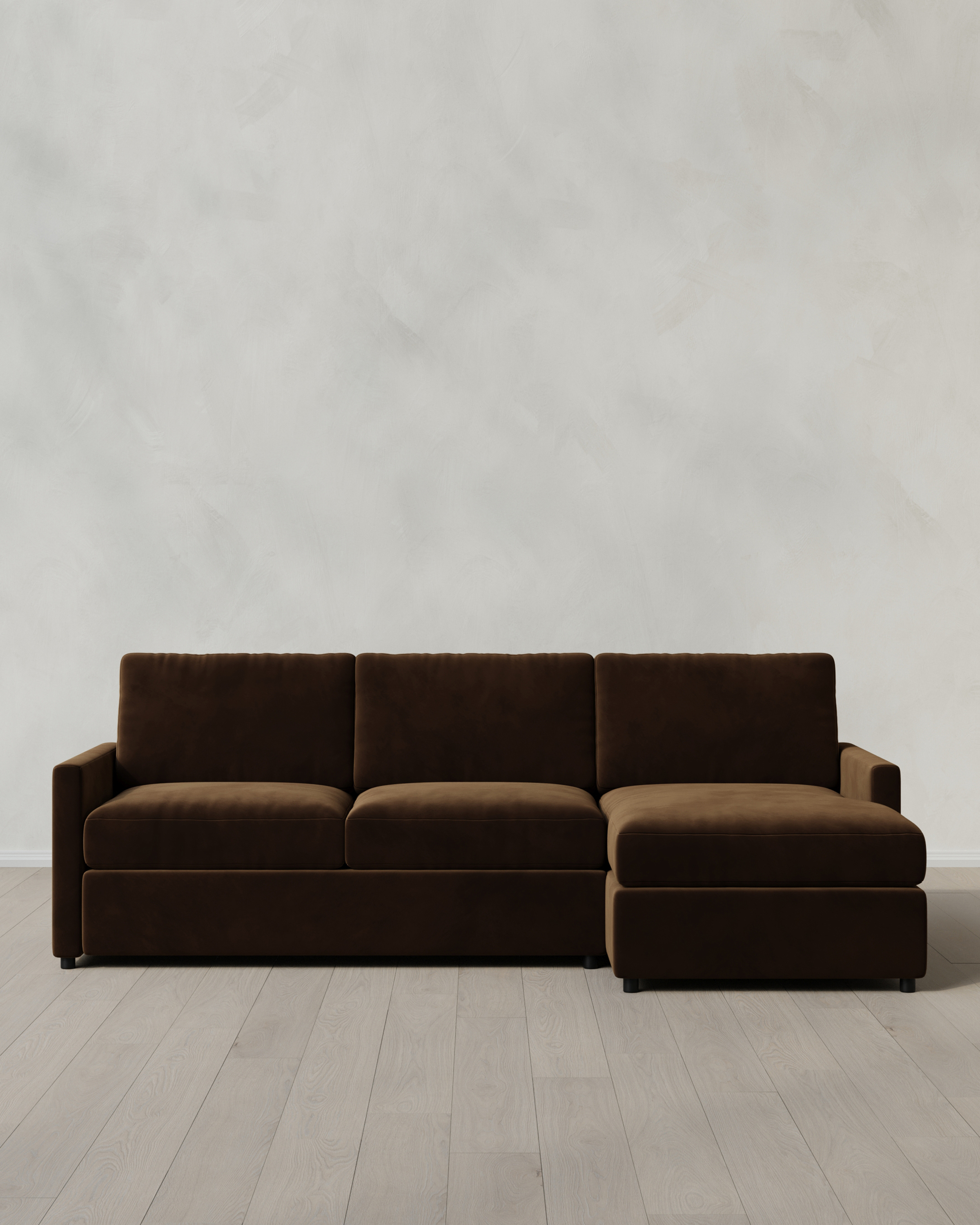 Bruno Leather Chaise Sectional