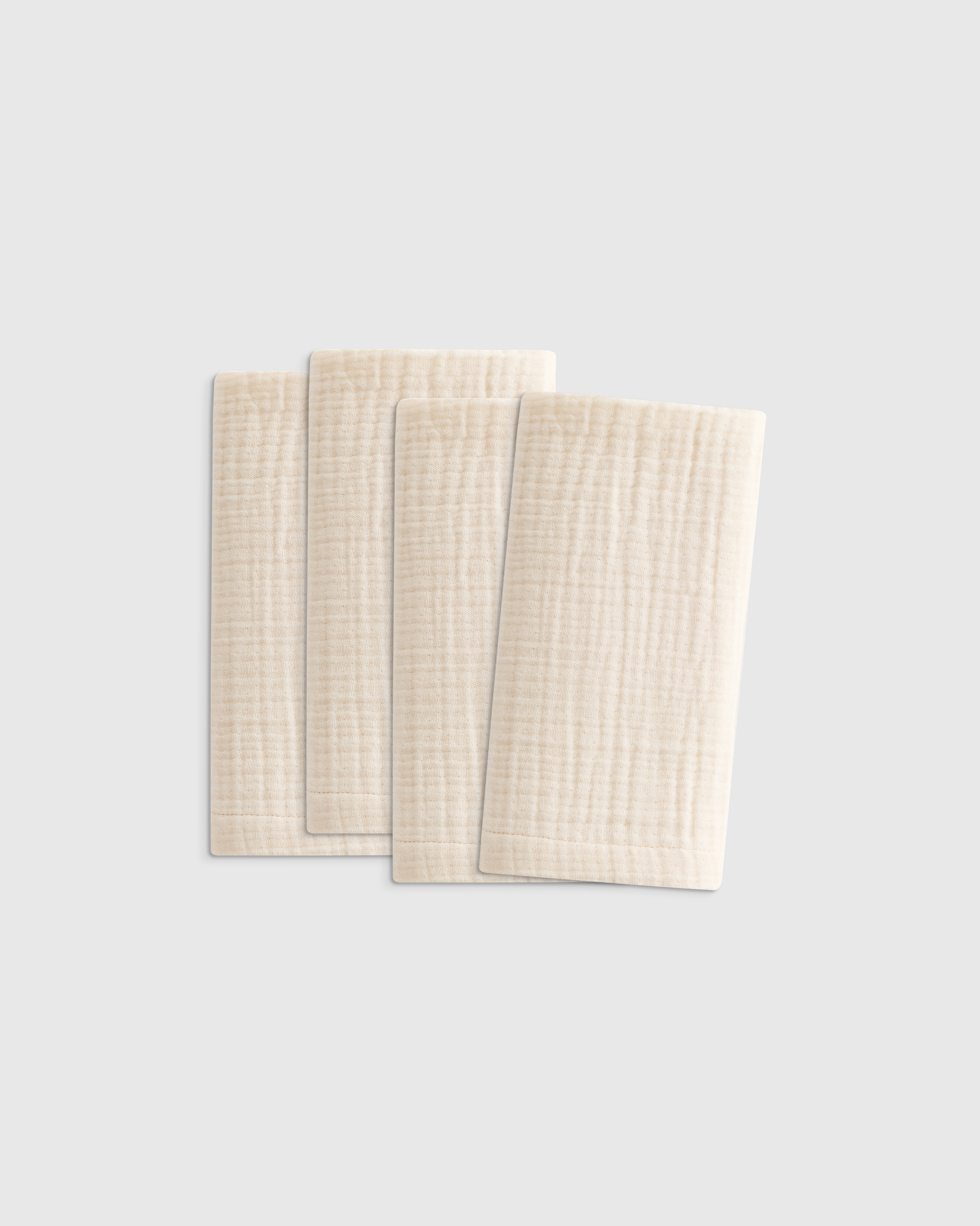 Undyed Serviettes de table en gaze aérée biologique