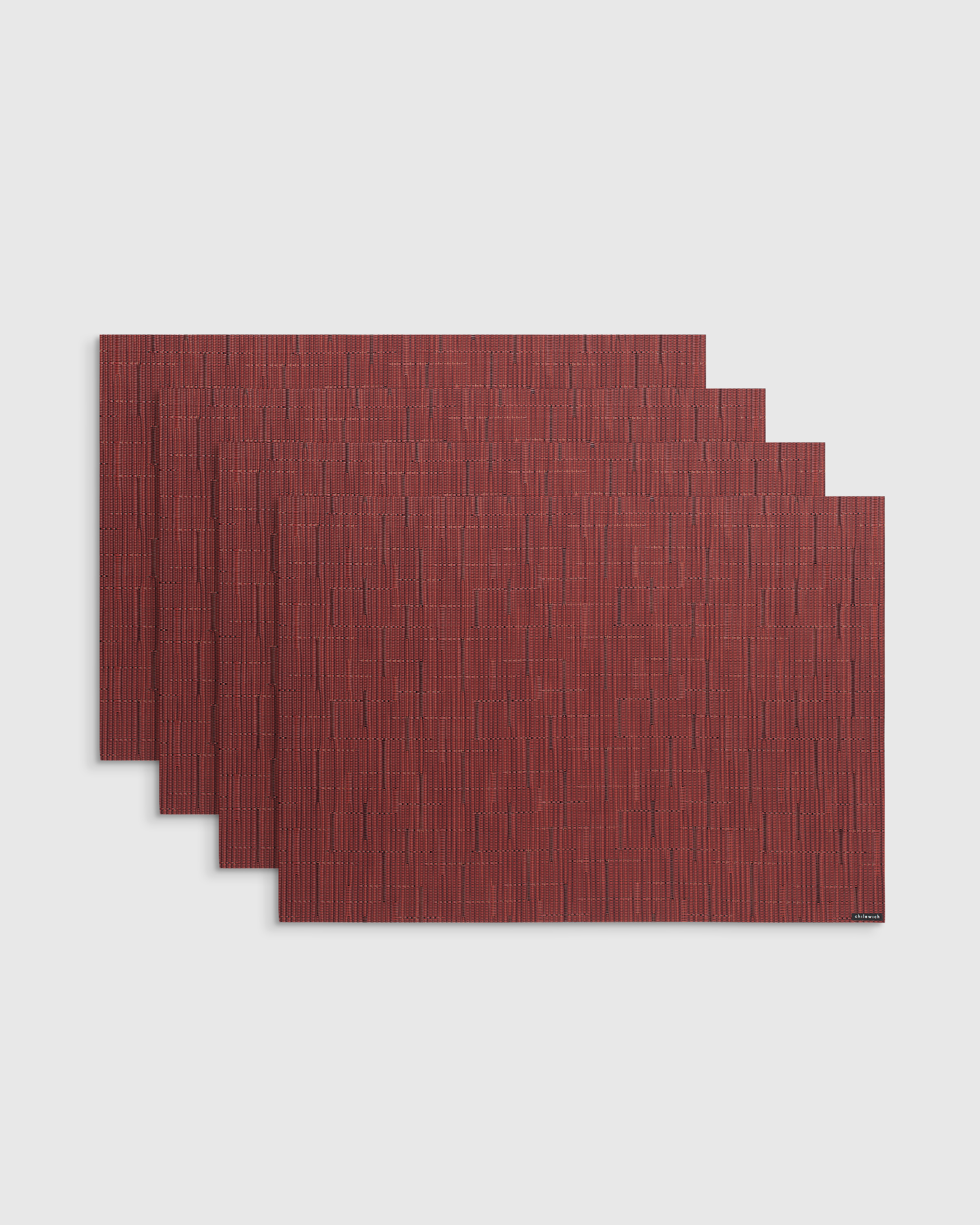 Cranberry Bamboo Easy-Care Rectangular Placemat, Set of 4 by Chilewich