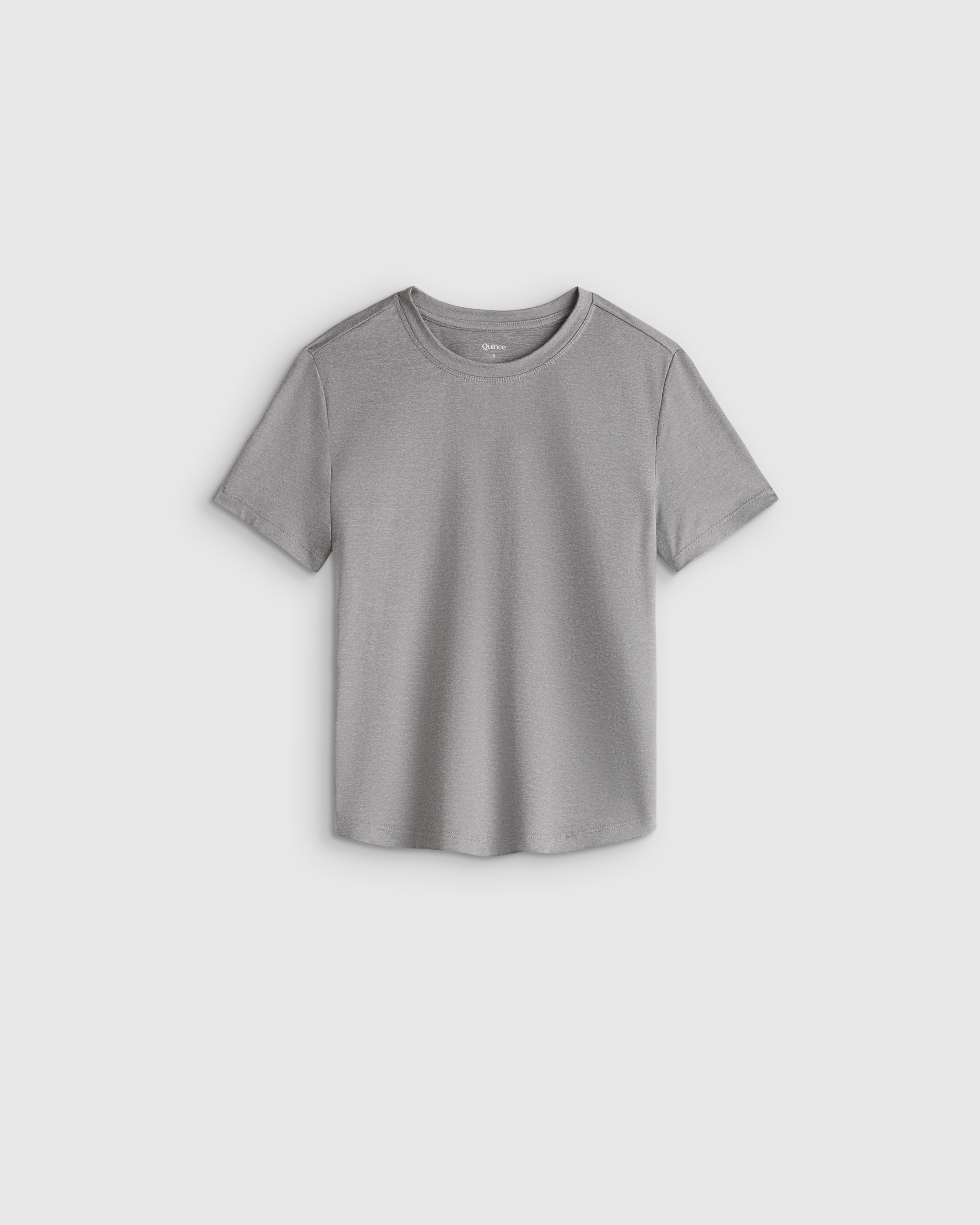 Heather Grey Girls Flowknit Breeze Tee