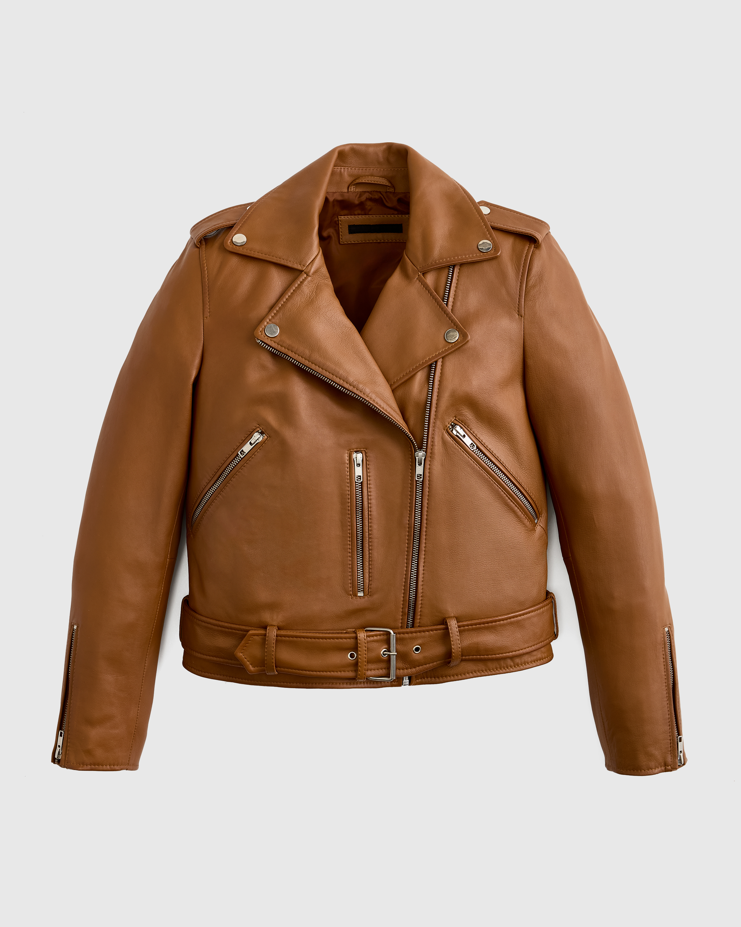 Women's 100% Leather Motorcycle Jacket