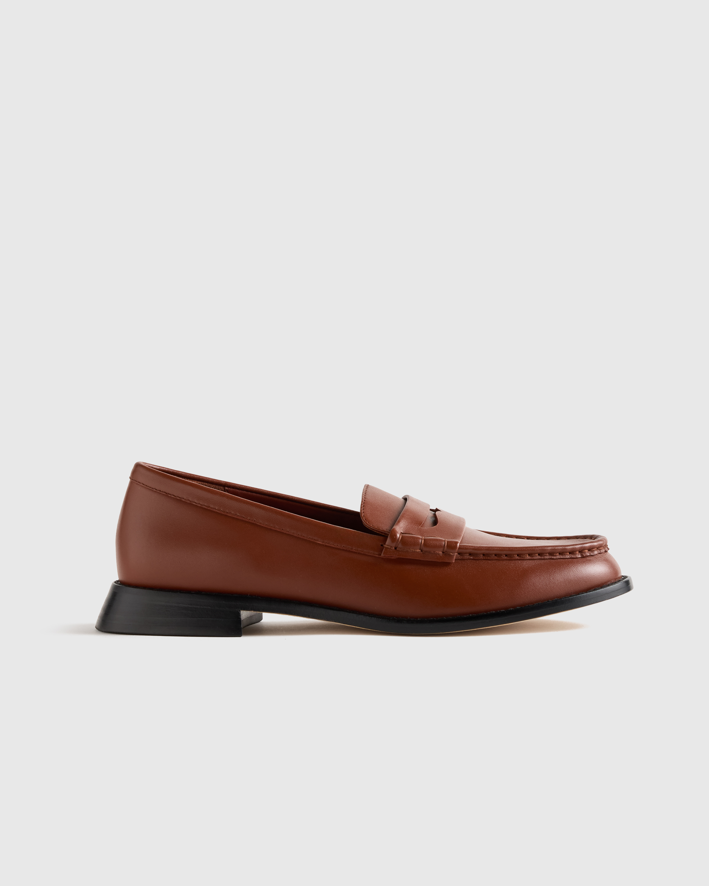 Cognac Flâneurs penny en cuir italien