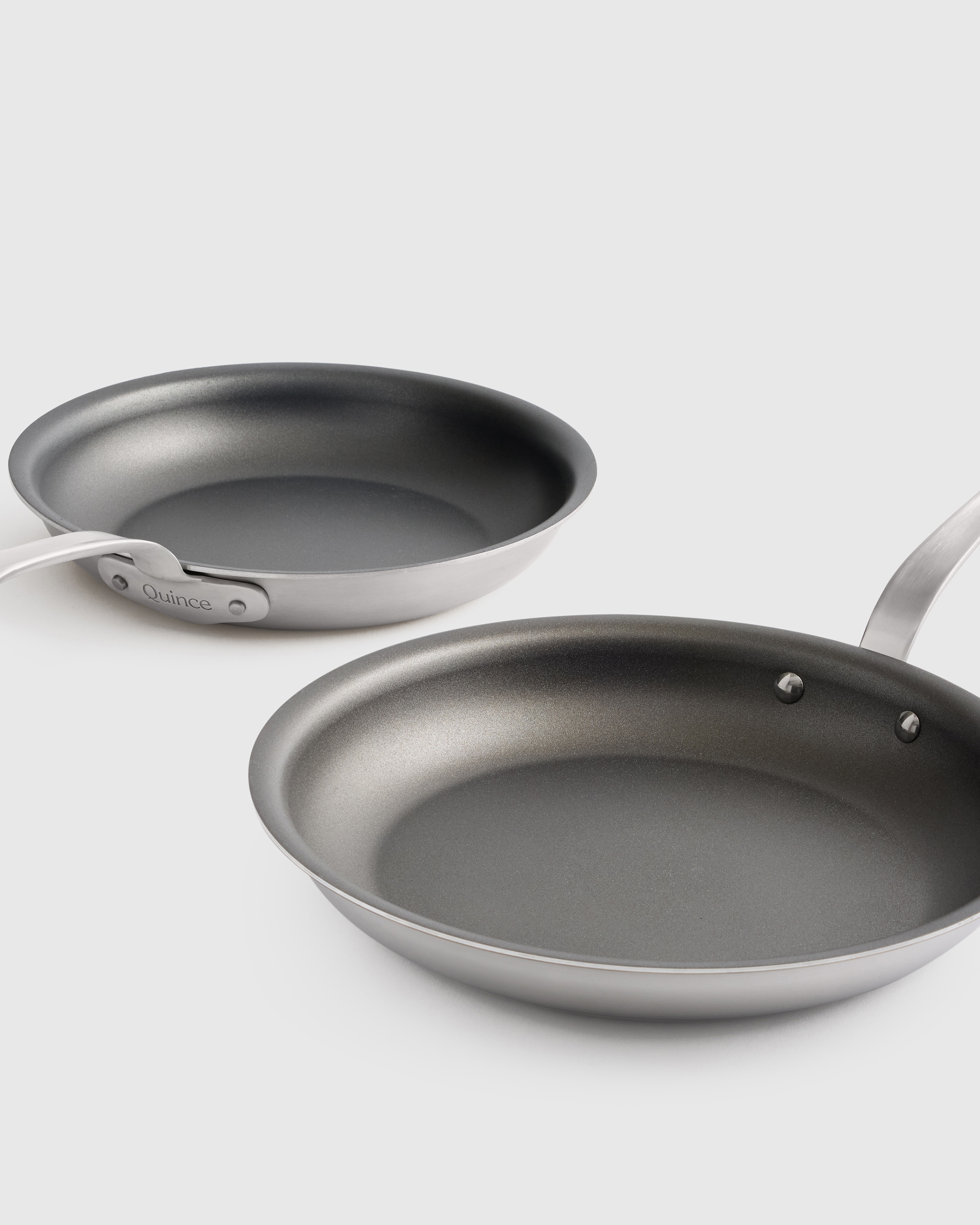 5-Ply Stainless Steel Nonstick Cookware: 2-Piece Frying Pan Set: 10" & 12" - Thumbnail 4