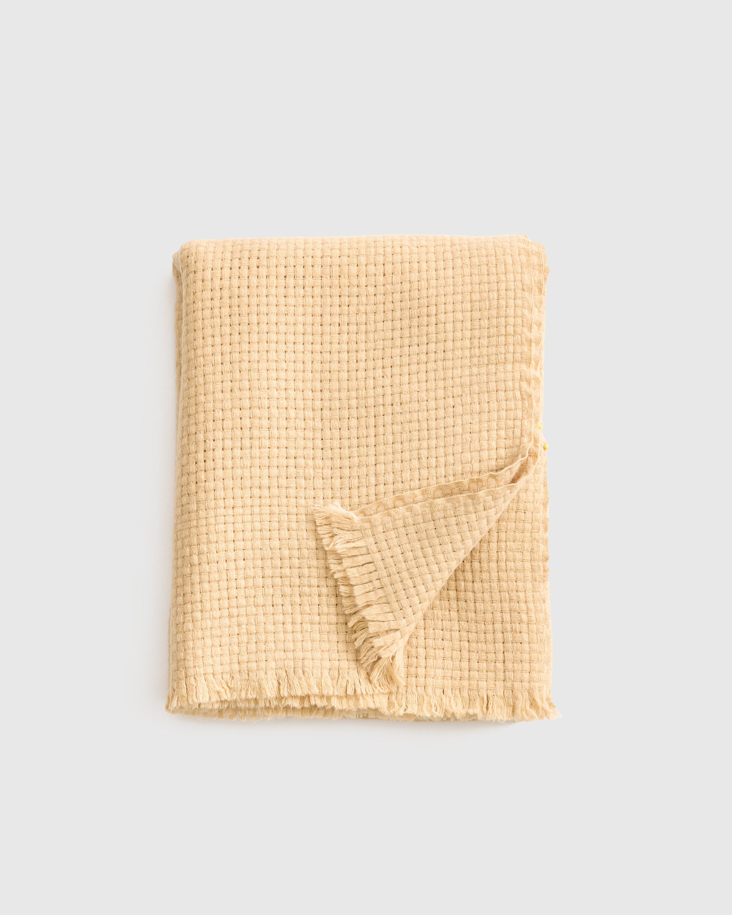 Camel Ultra Luxe Basketweave Throw