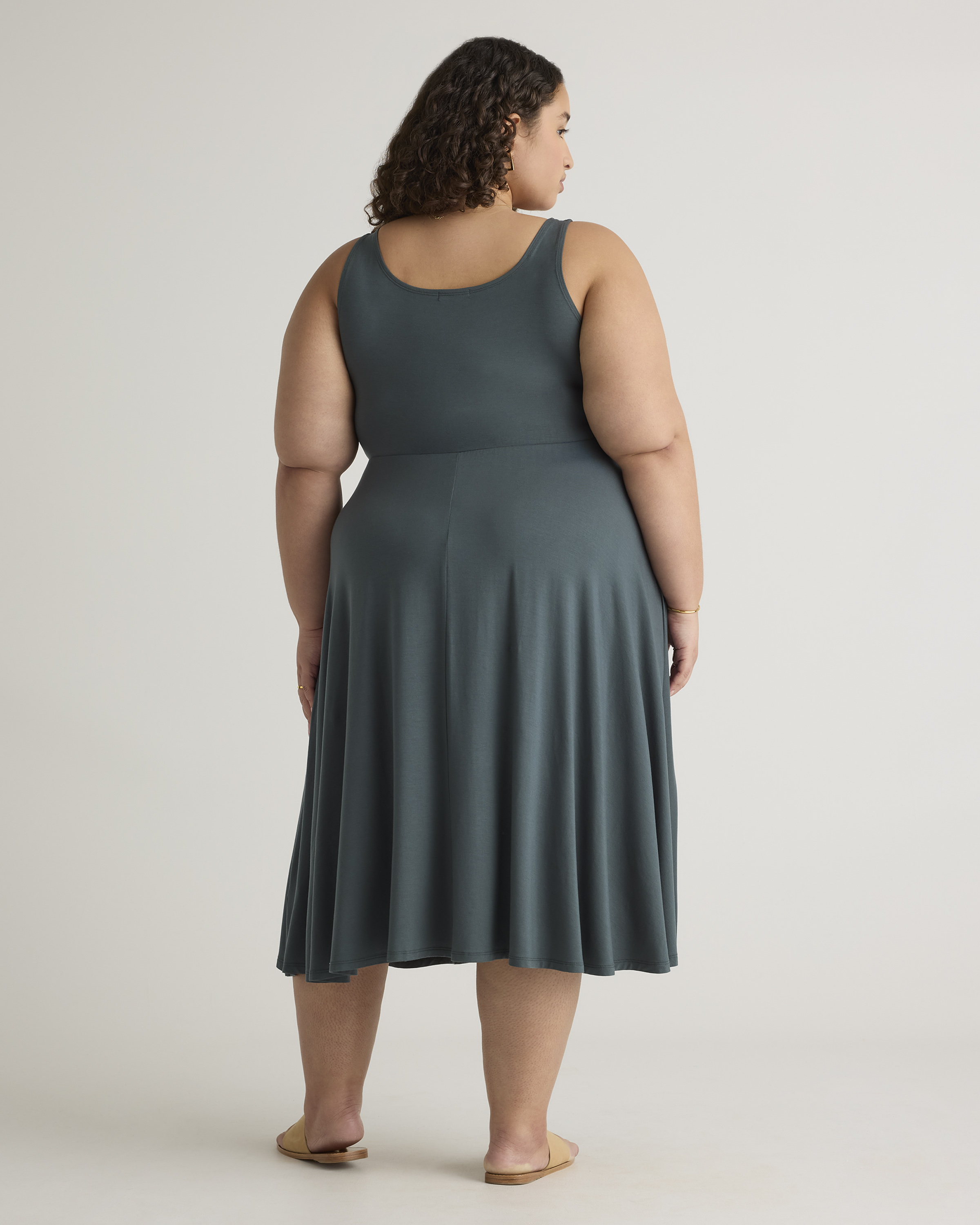 Tencel Jersey Fit & Flare Dress - Plus Size
