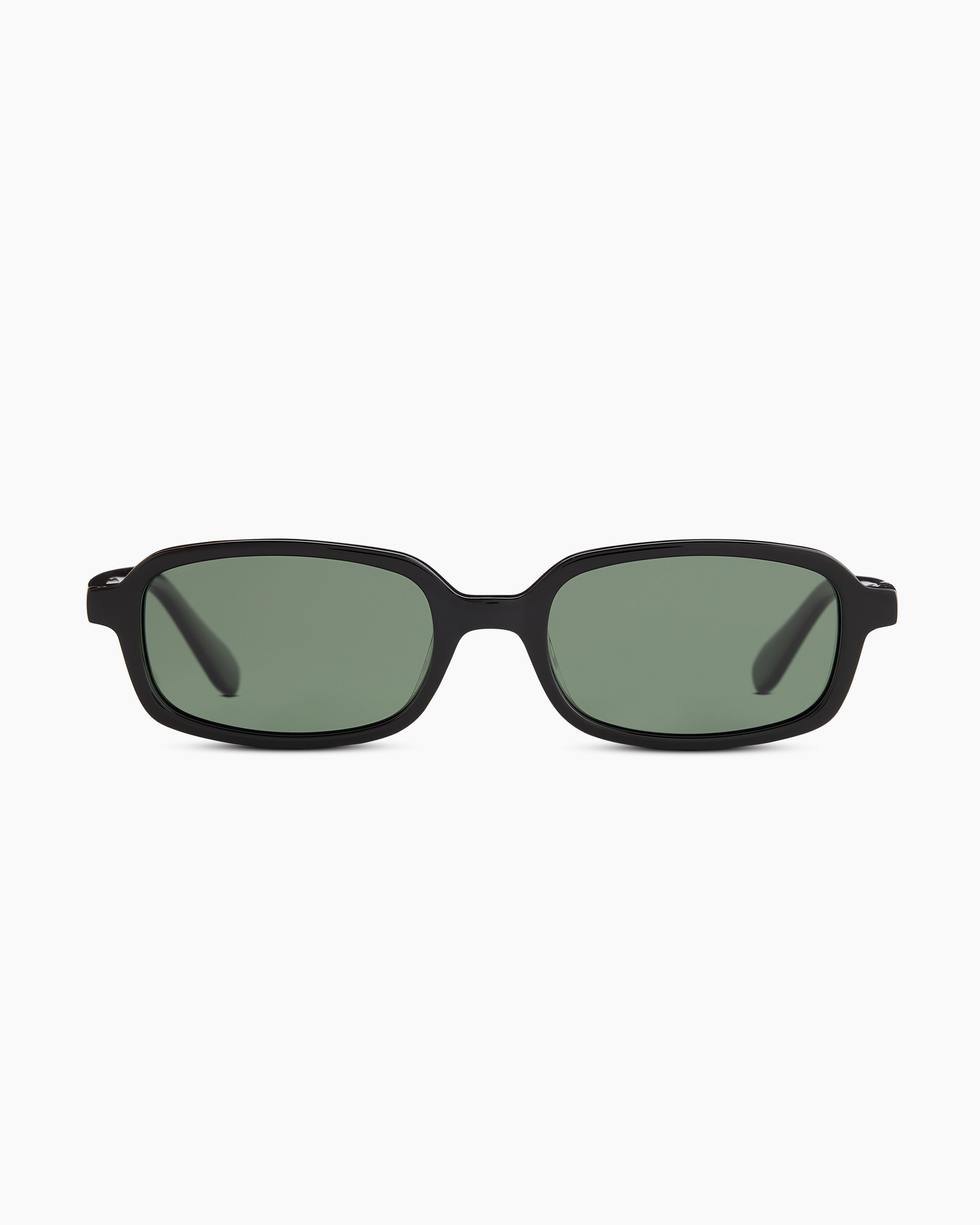 Black with Green lens Mykonos Polarized Acetate Sunglasses