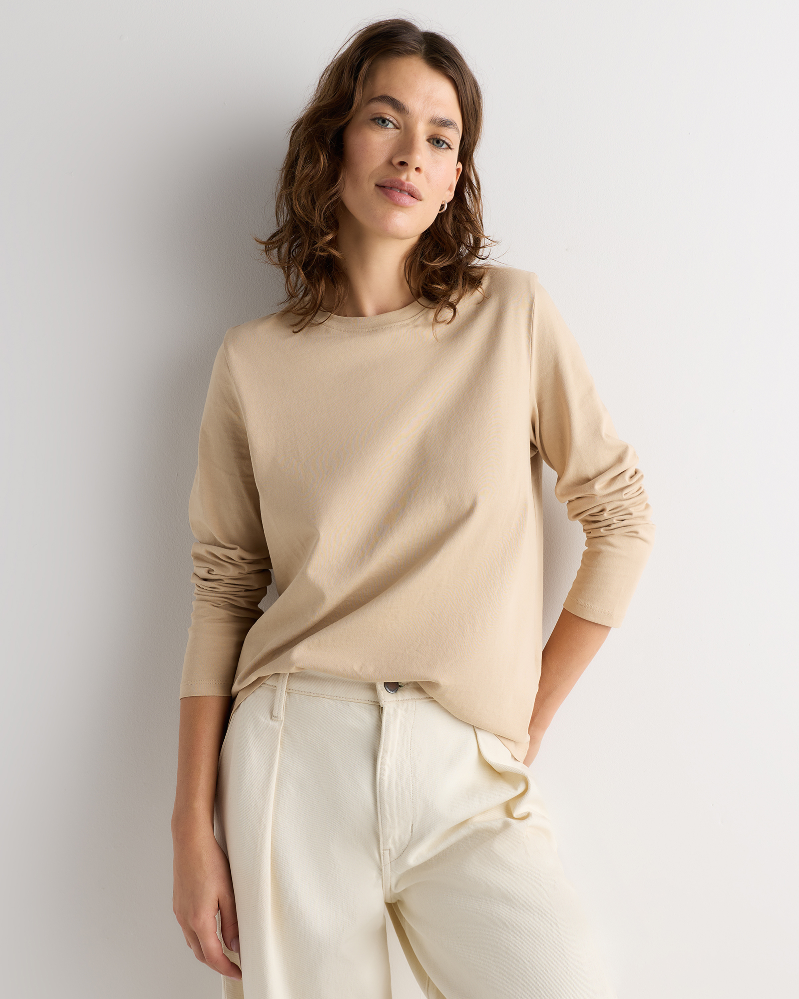 100% Organic Cotton Long Sleeve Swing Tee