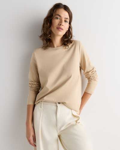 100% Organic Cotton Long Sleeve Swing Tee