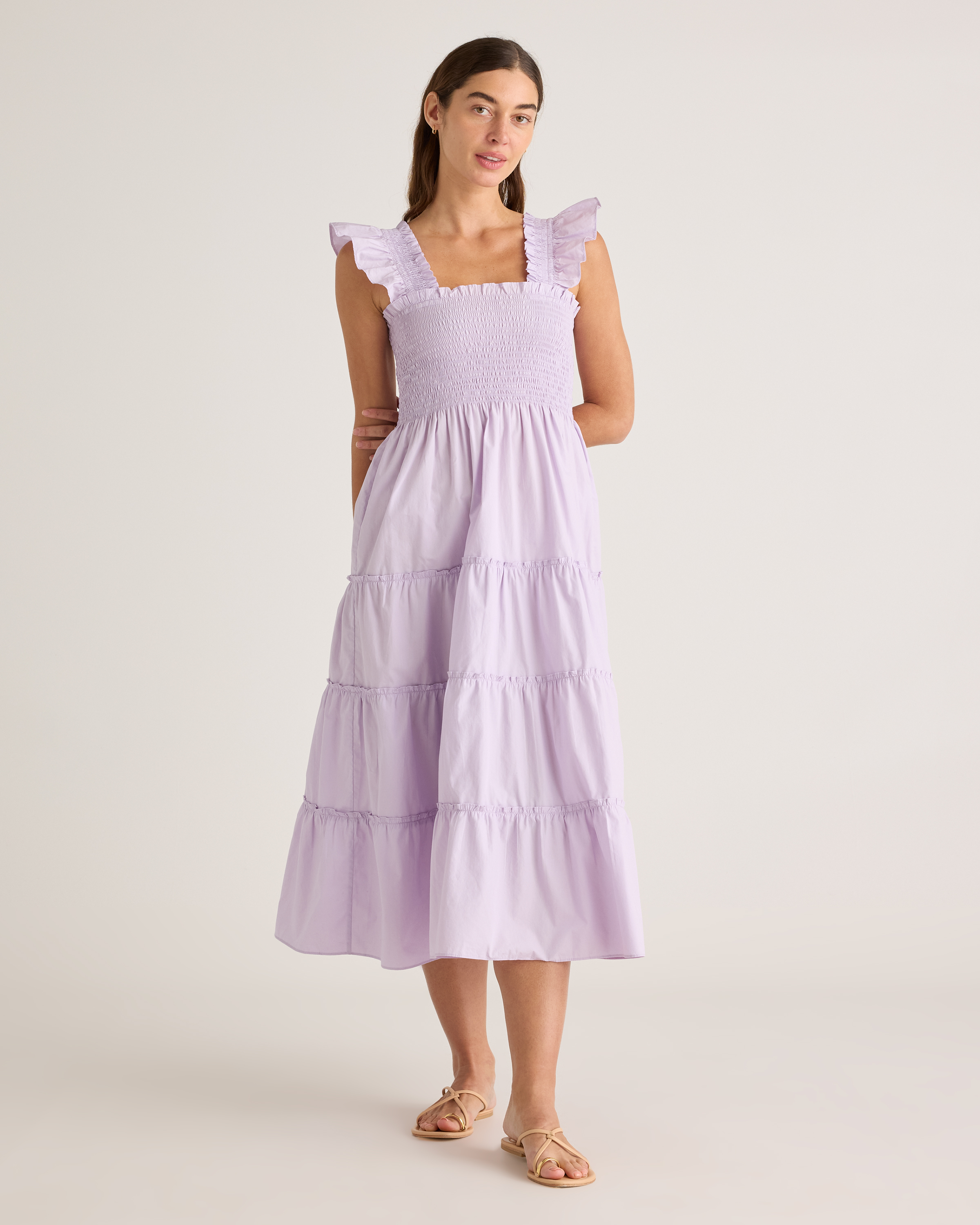 white christmas dresses IvoryRania Textured Maxi Dress main image 1