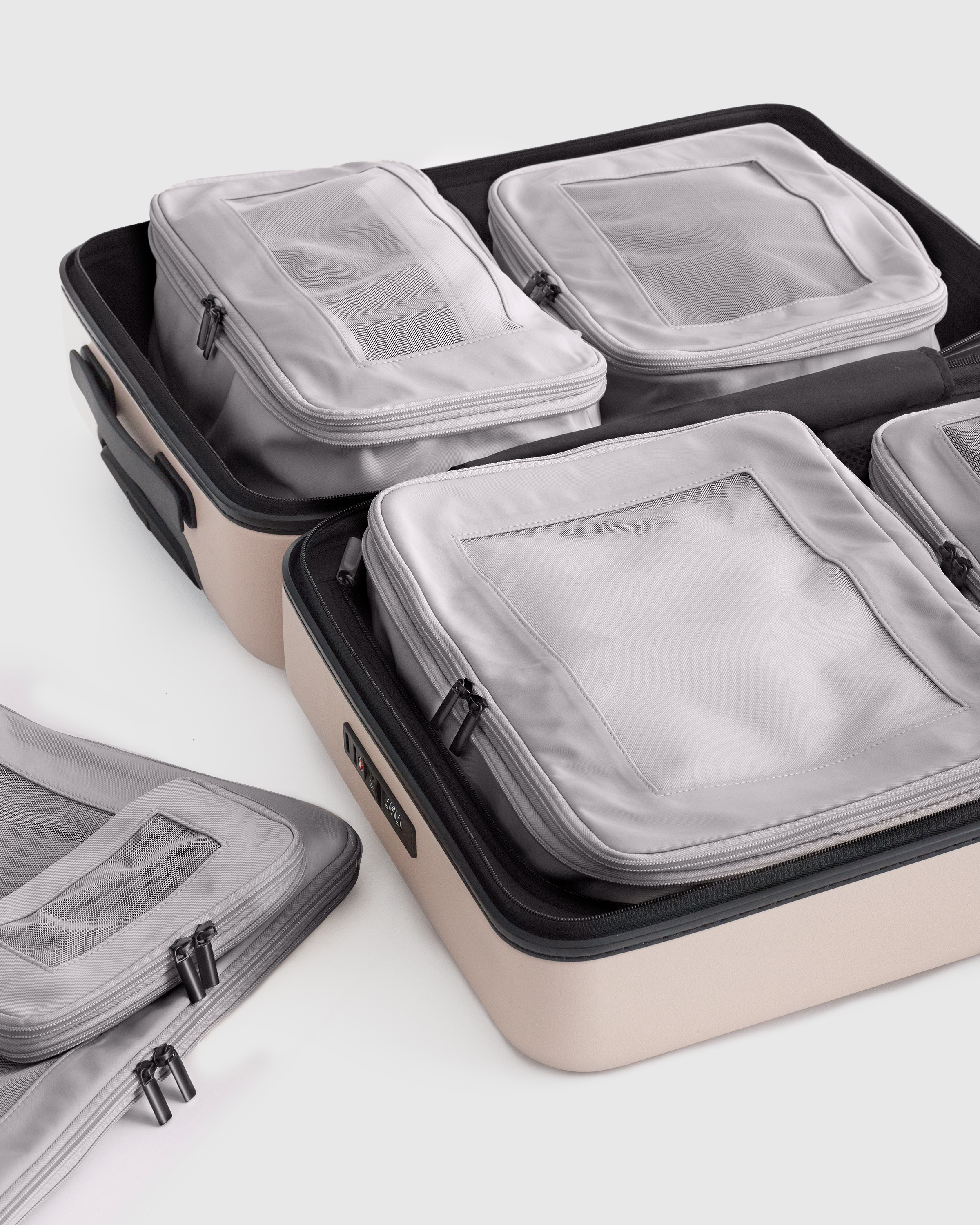 Eco Compression Packing Cubes (6-pack) - Grey