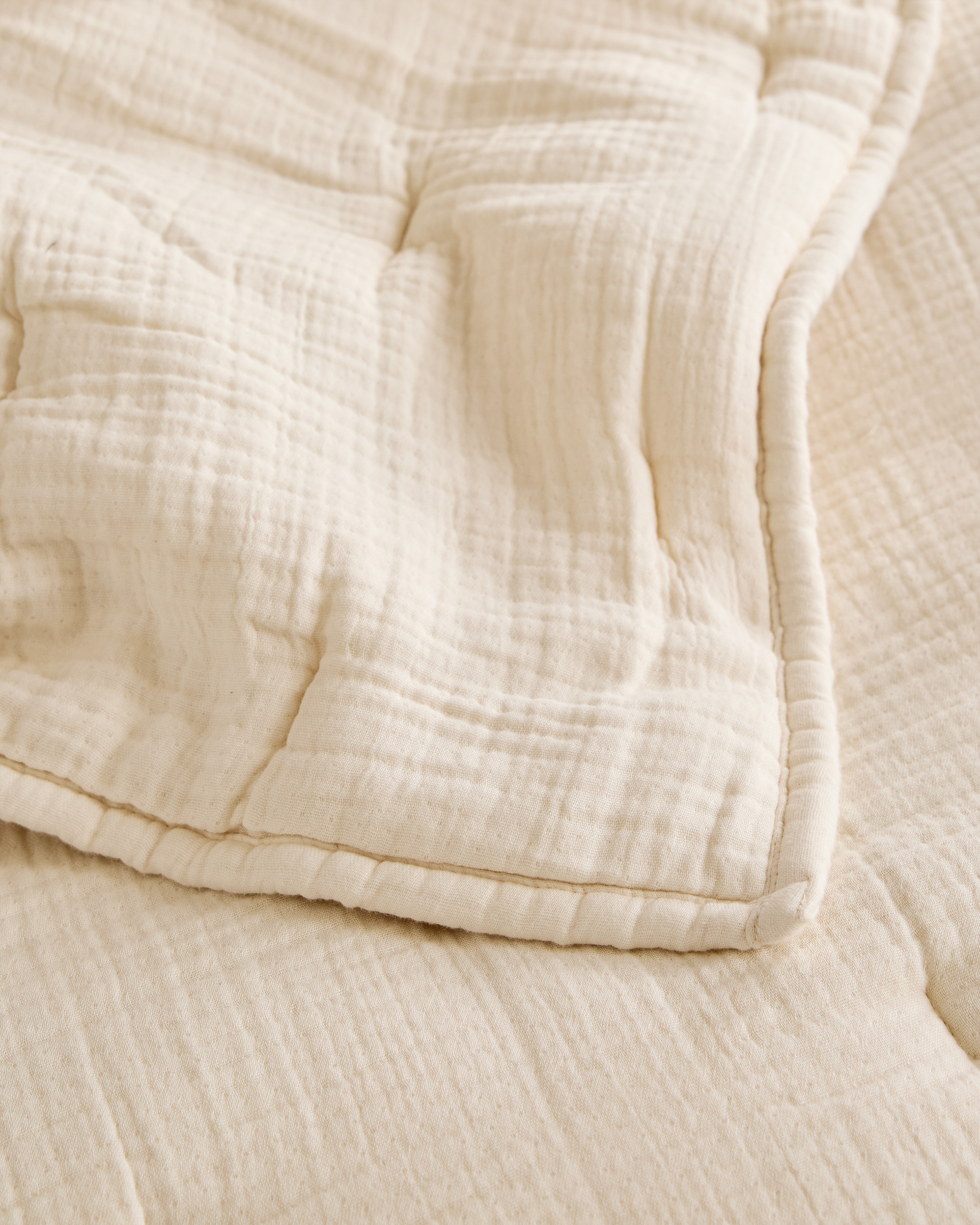 Organic Airy Gauze Dream Quilt Set - Undyed