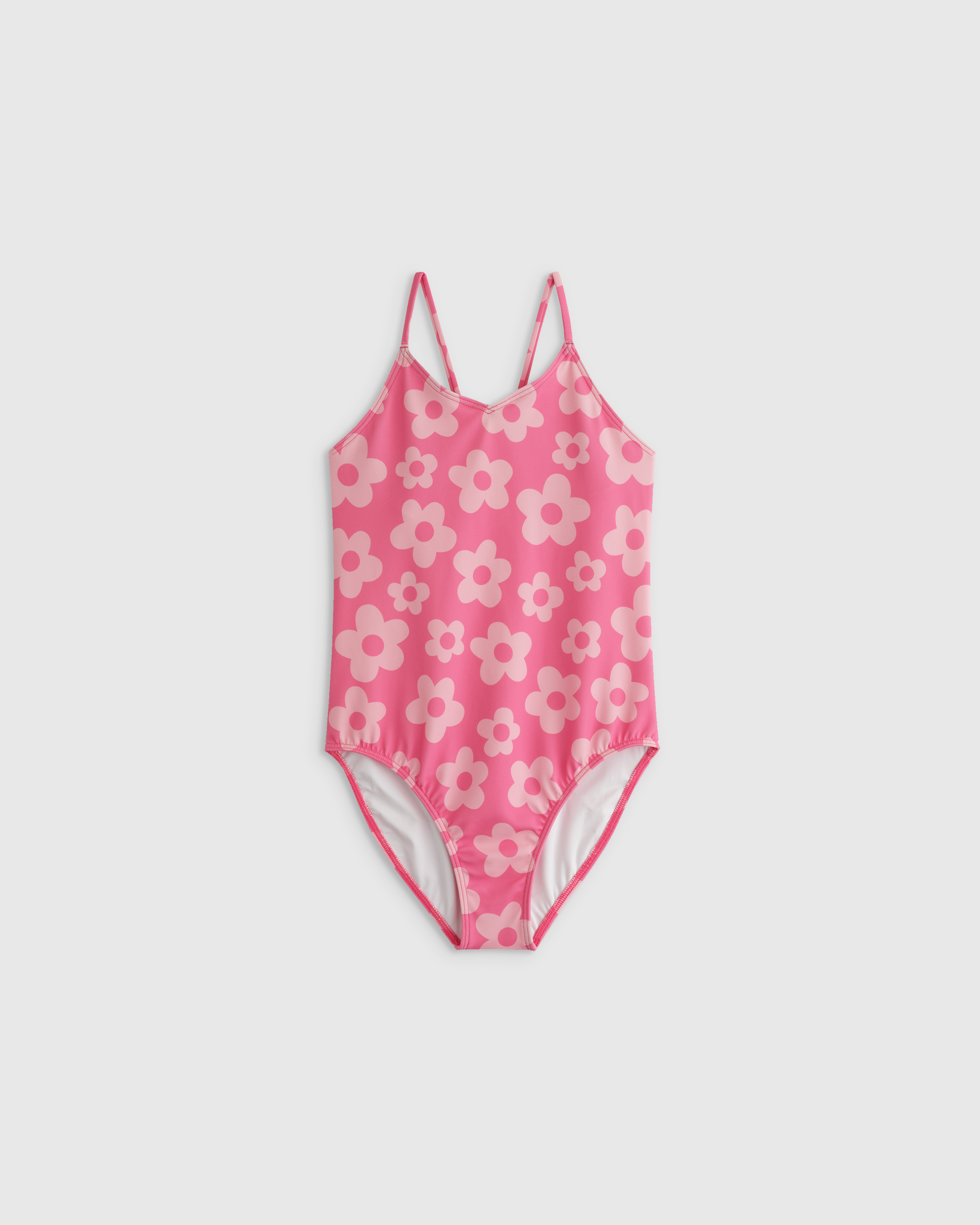 Pink Daisy One-Piece Swimsuit