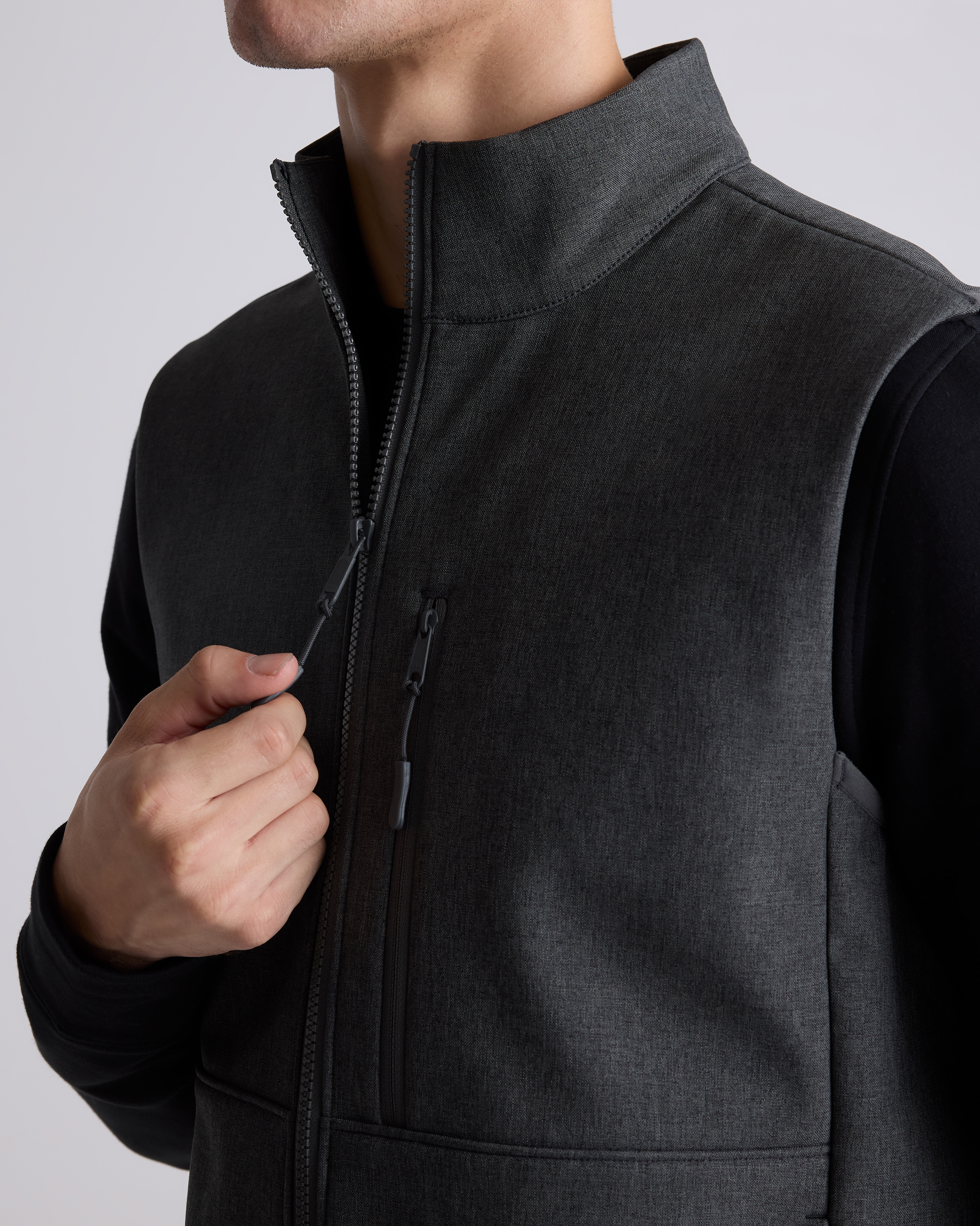 Softshell Fleece-Lined Full-Zip Vest