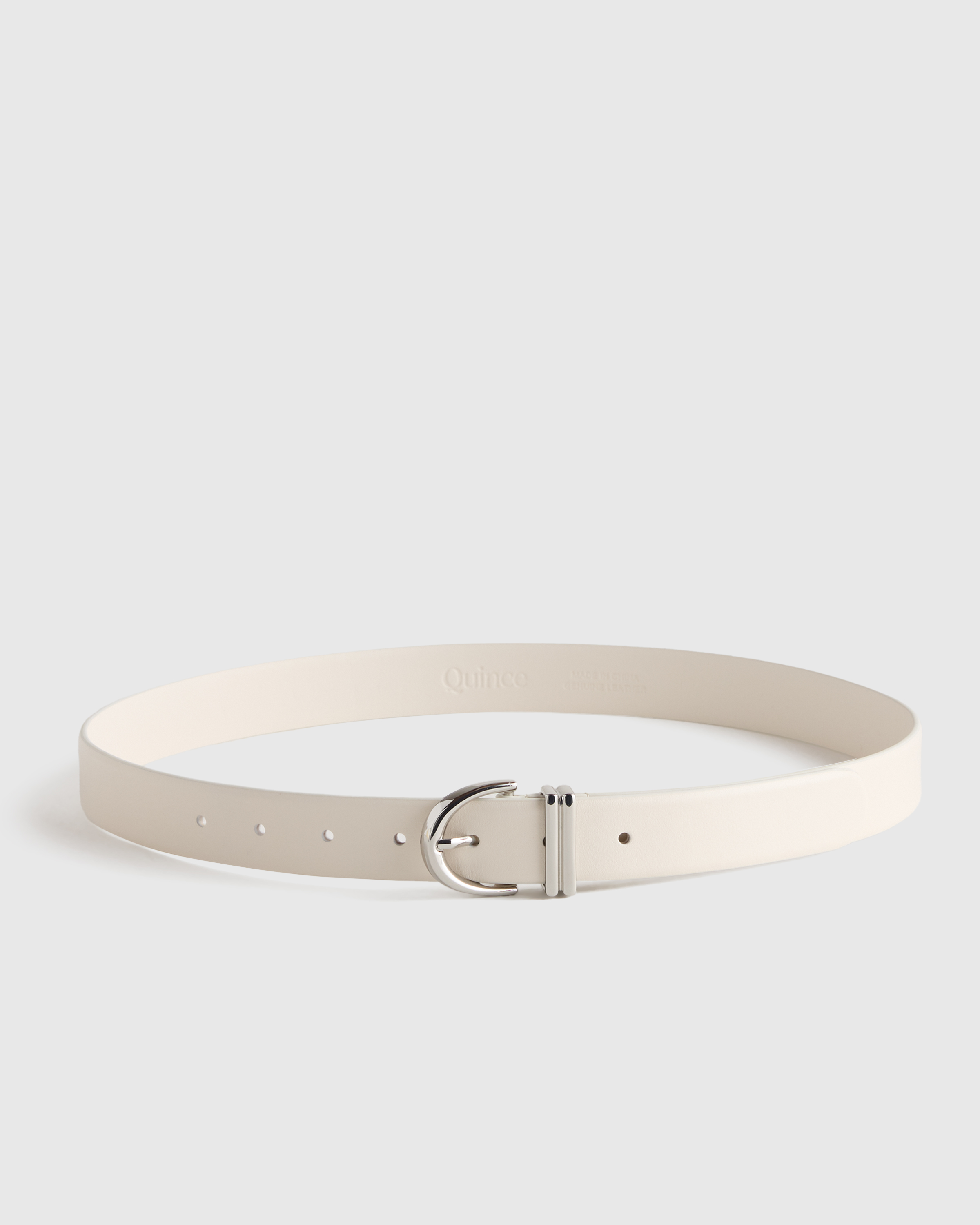 Bone Alora European Leather Belt