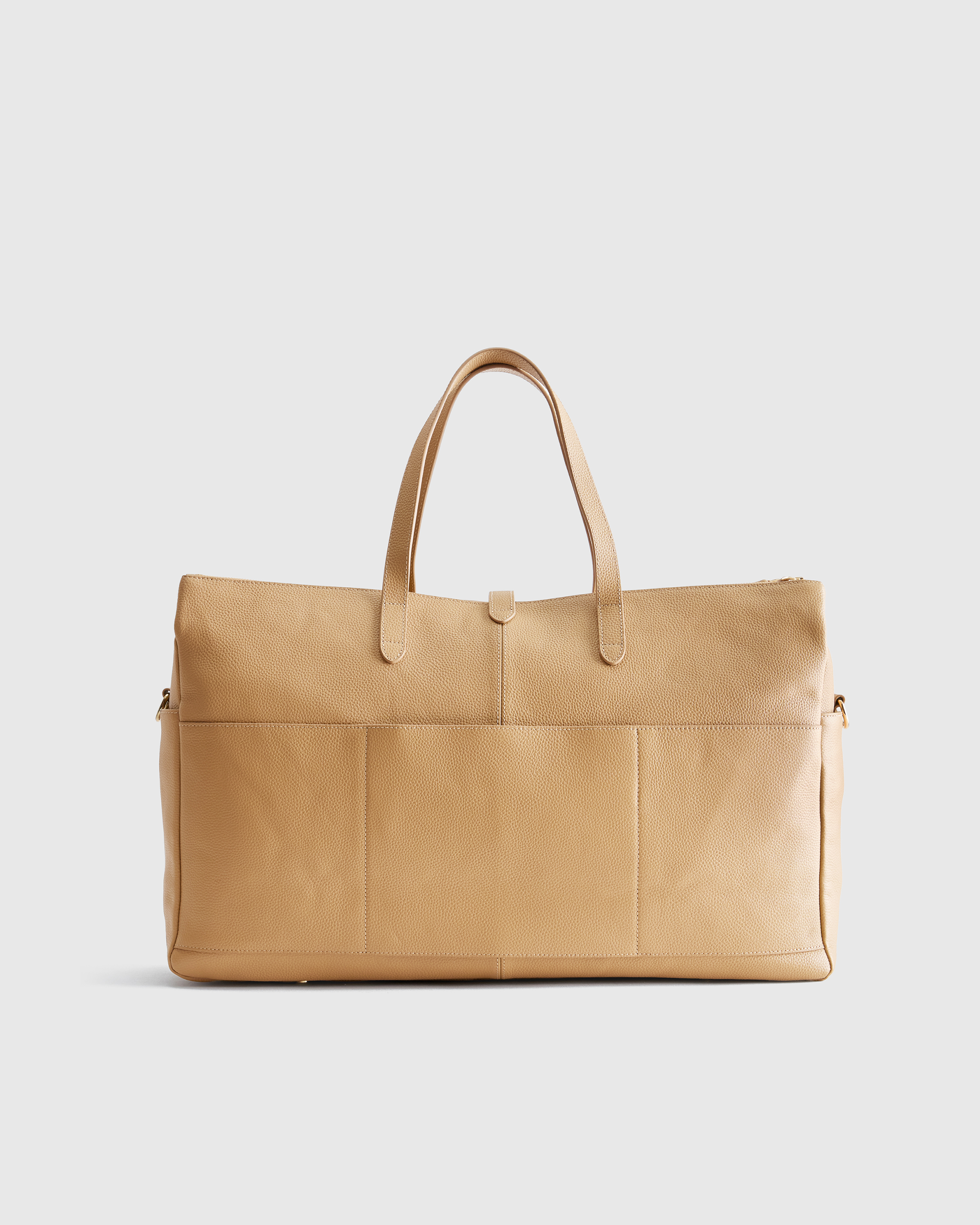 Italian Leather Triple Compartment Weekender