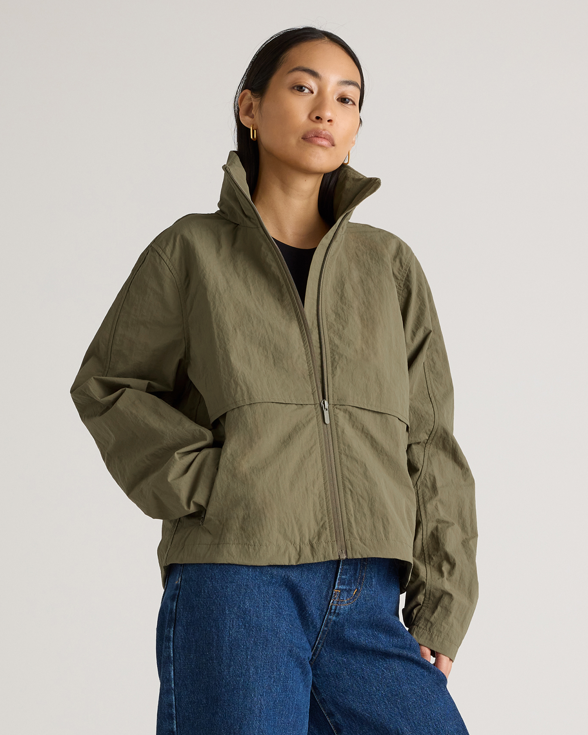 Praline Water Repellent Windbreaker Jacket