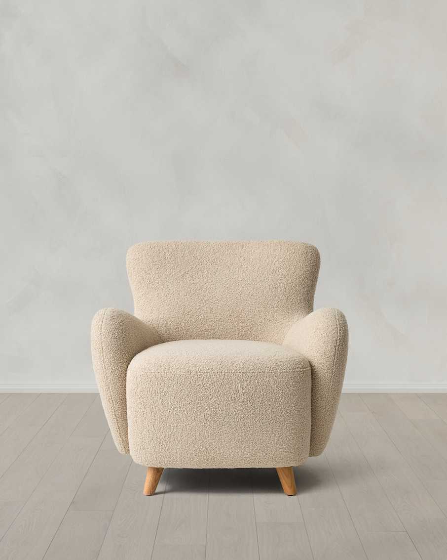 Boucle Swivel Chair