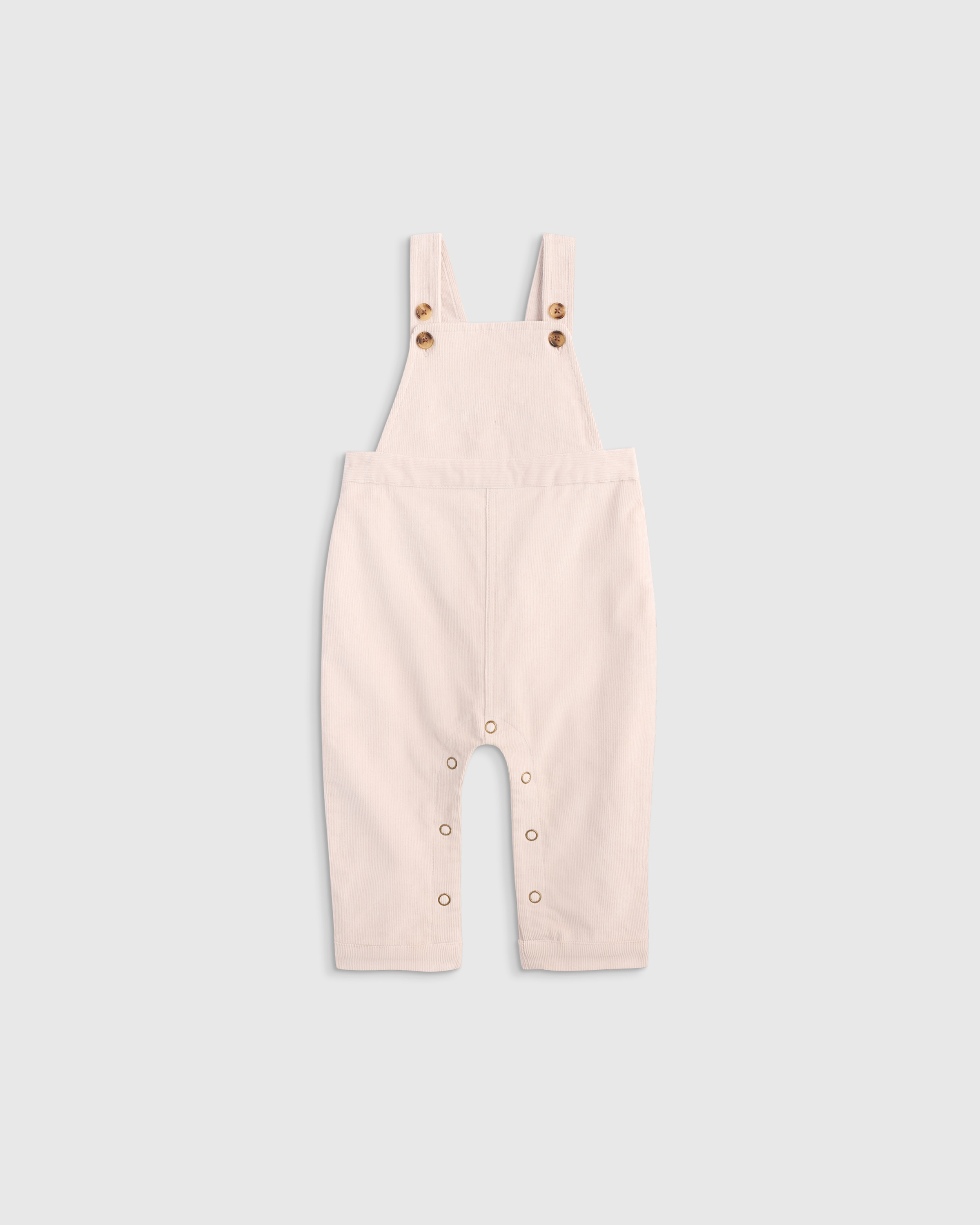 Quince Kids' Stretch Corduroy Overall In White