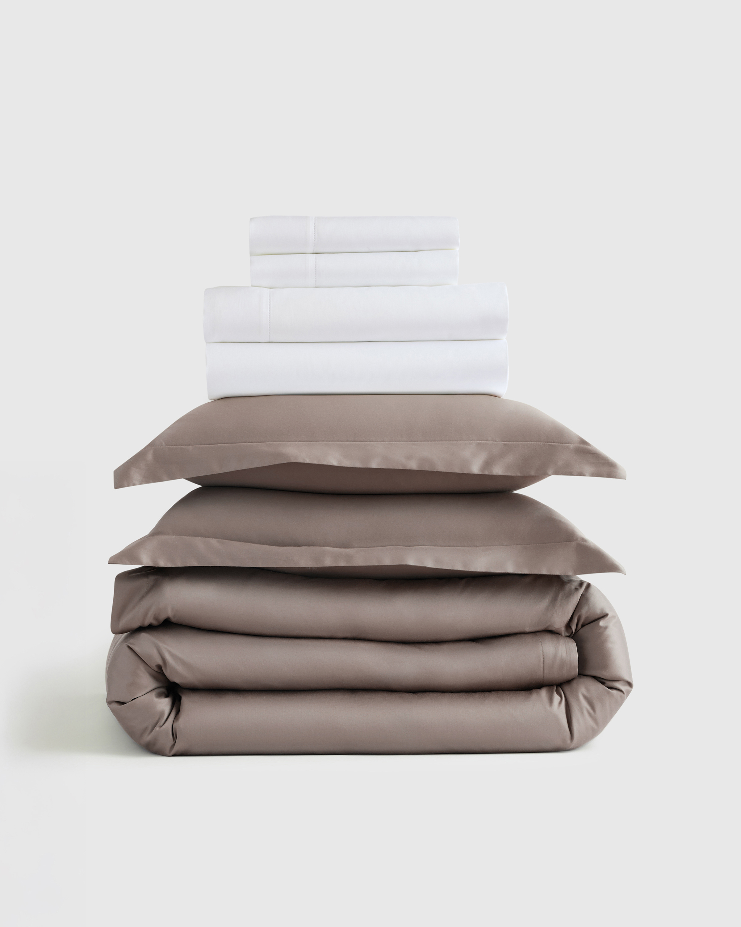 Stone Giza Cotton Sateen Deluxe Bedding Bundle
