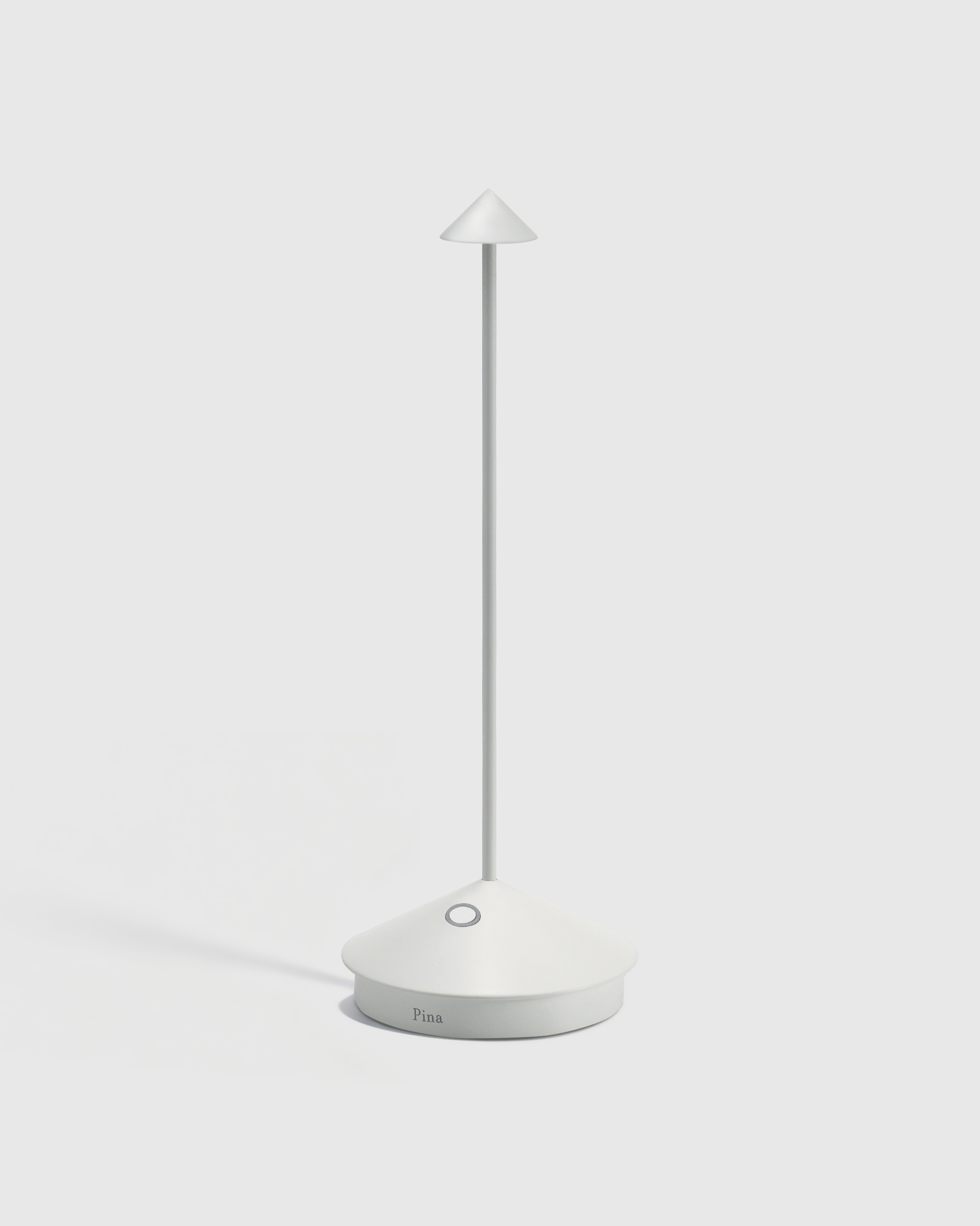 White Pina Pro Rechargeable Table Lamp by Zafferano