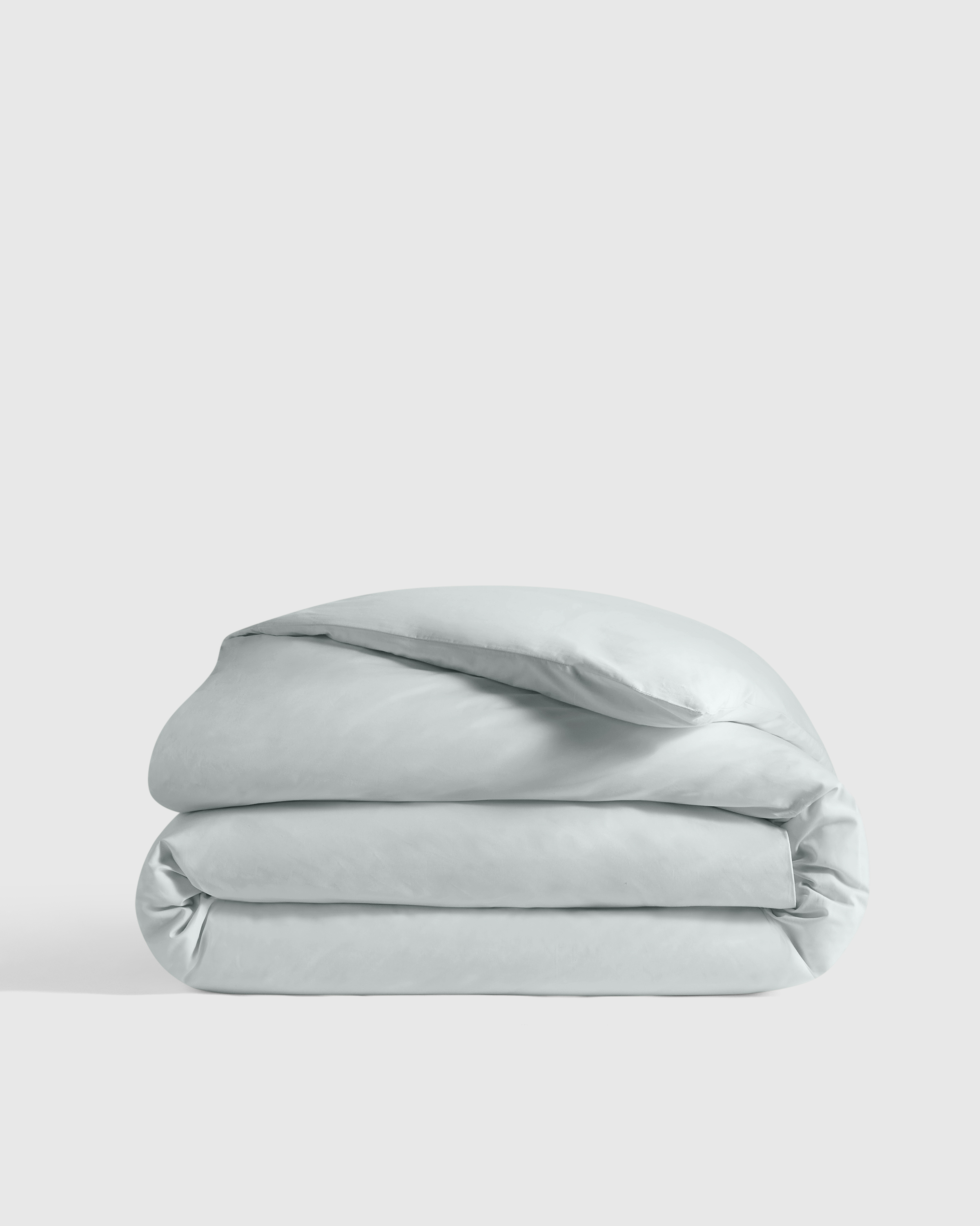 Mist Classic Organic Percale Duvet Cover