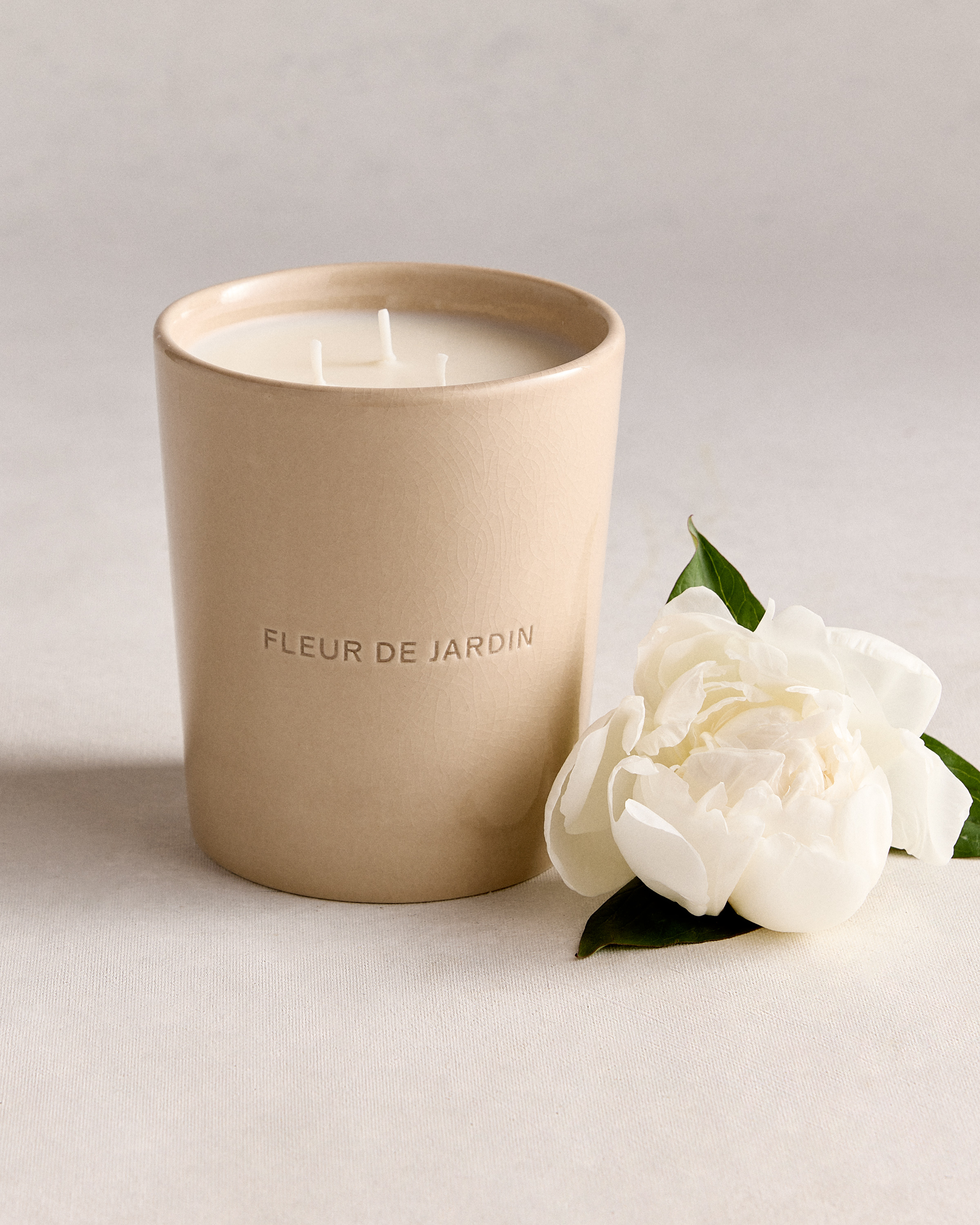 No Color Fleur de Jardin 3-Wick Luxury Candle