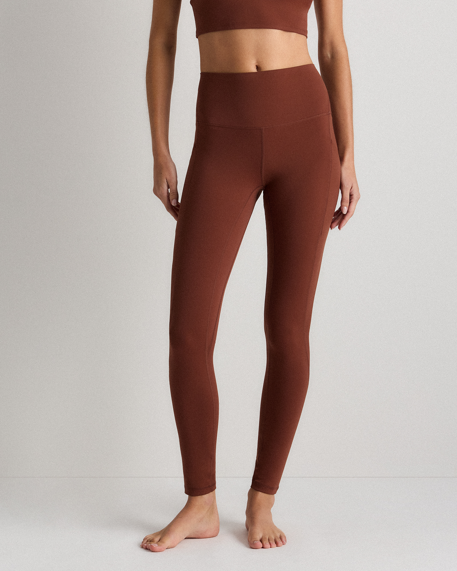Redwood Brown Legging sculptant à taille haute et à poches