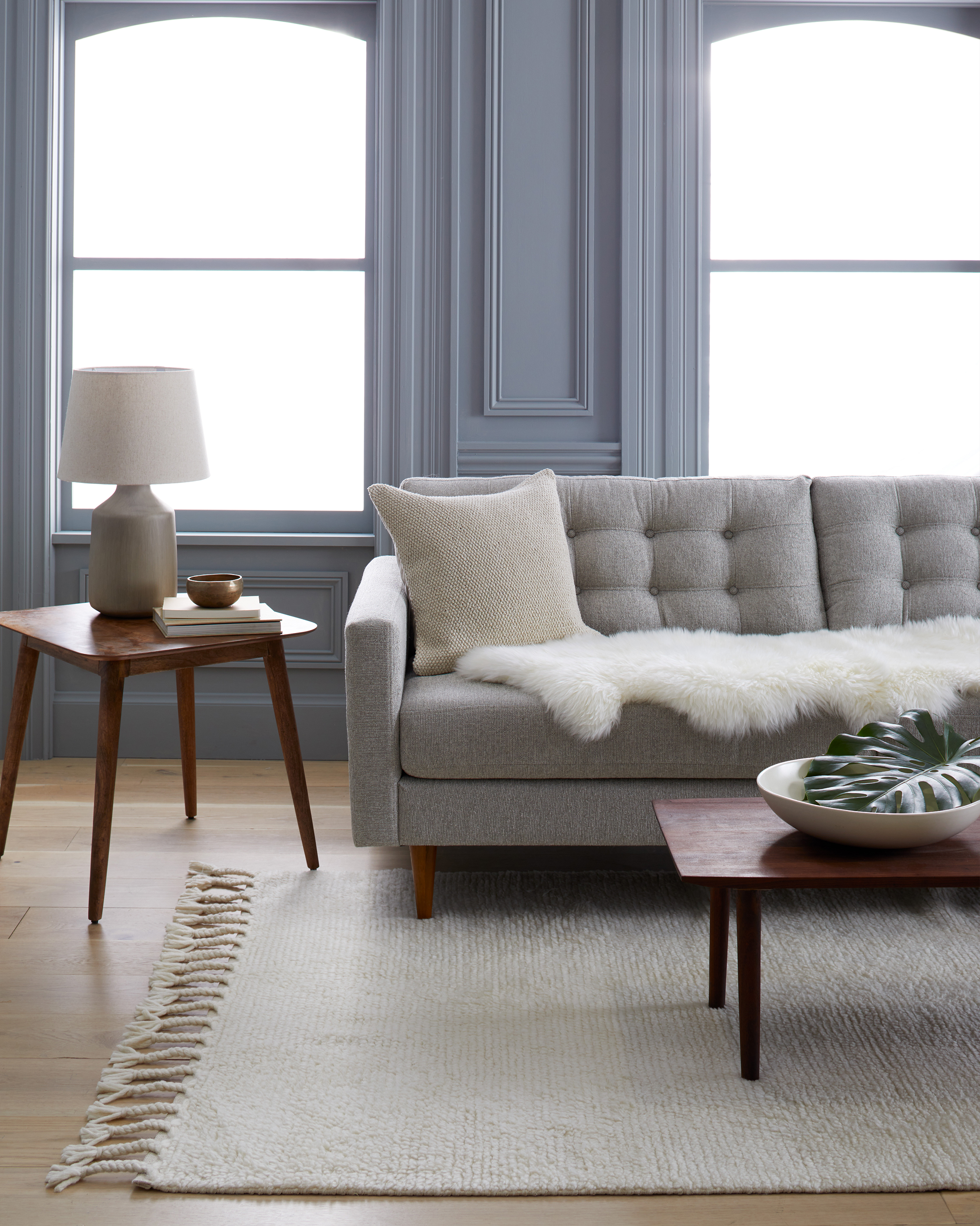 Nilah Textured Wool Rug - Thumbnail 4