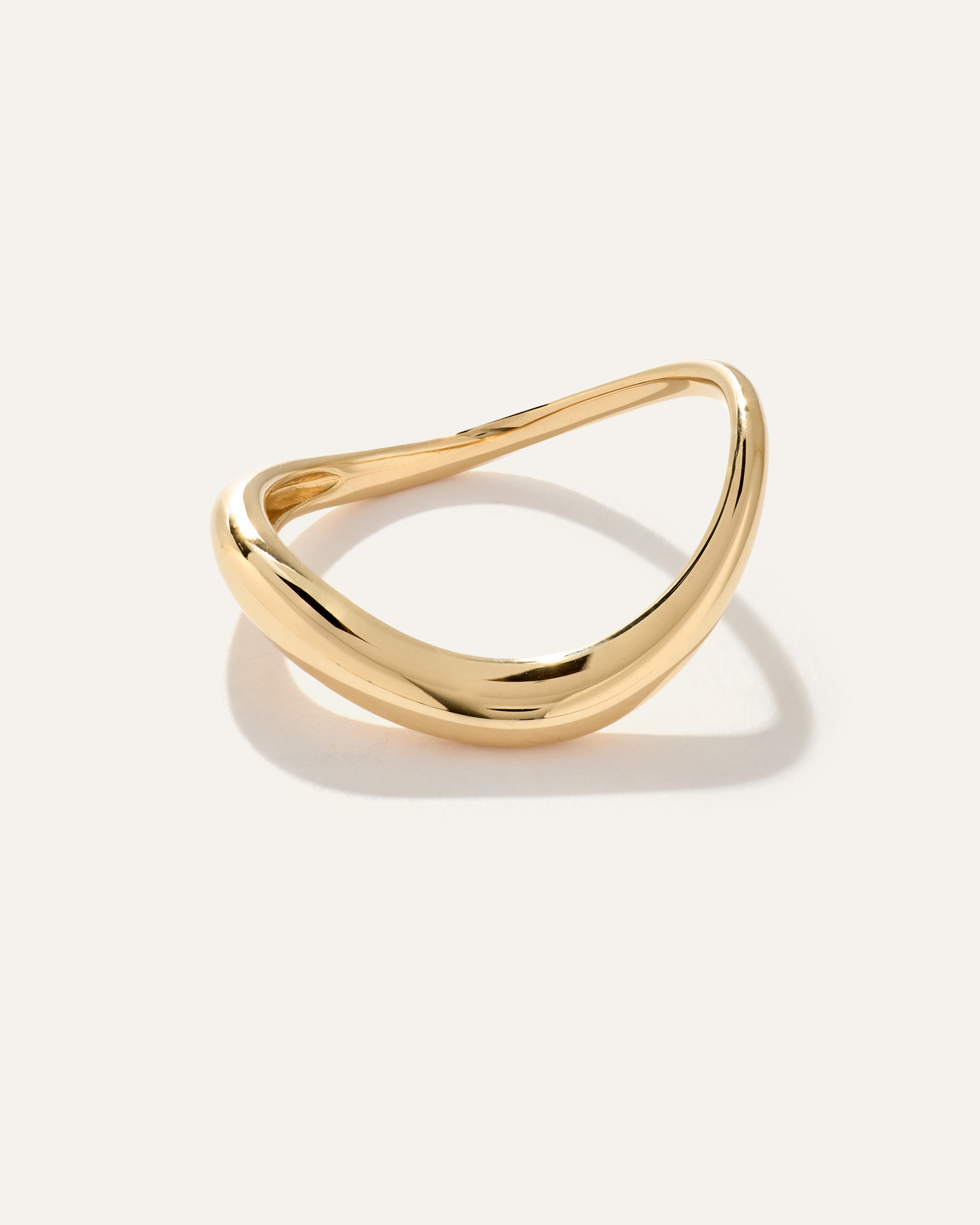Yellow Gold 14K Gold Wave Ring