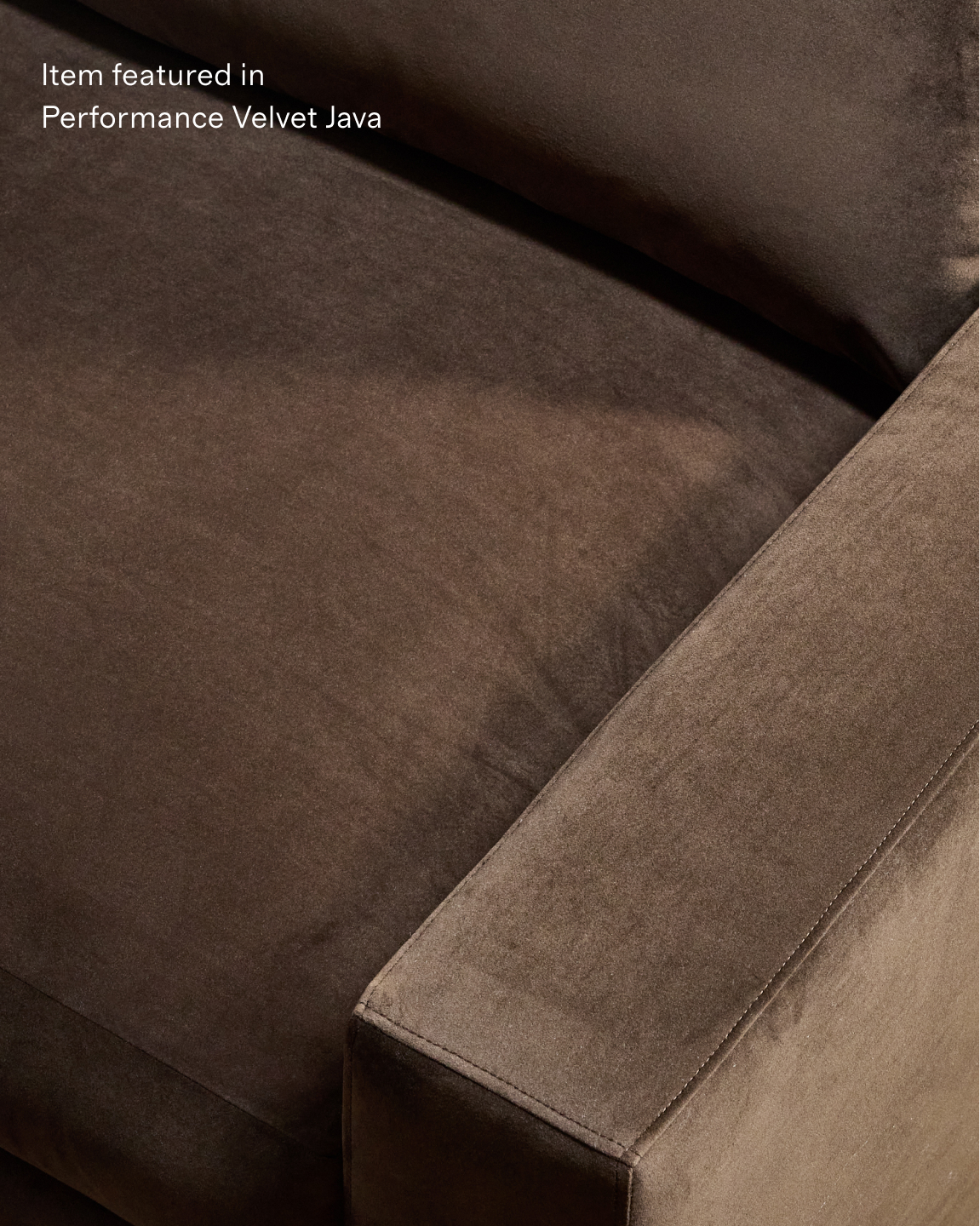 Stillman Performance Velvet Chaise Sectional in Java