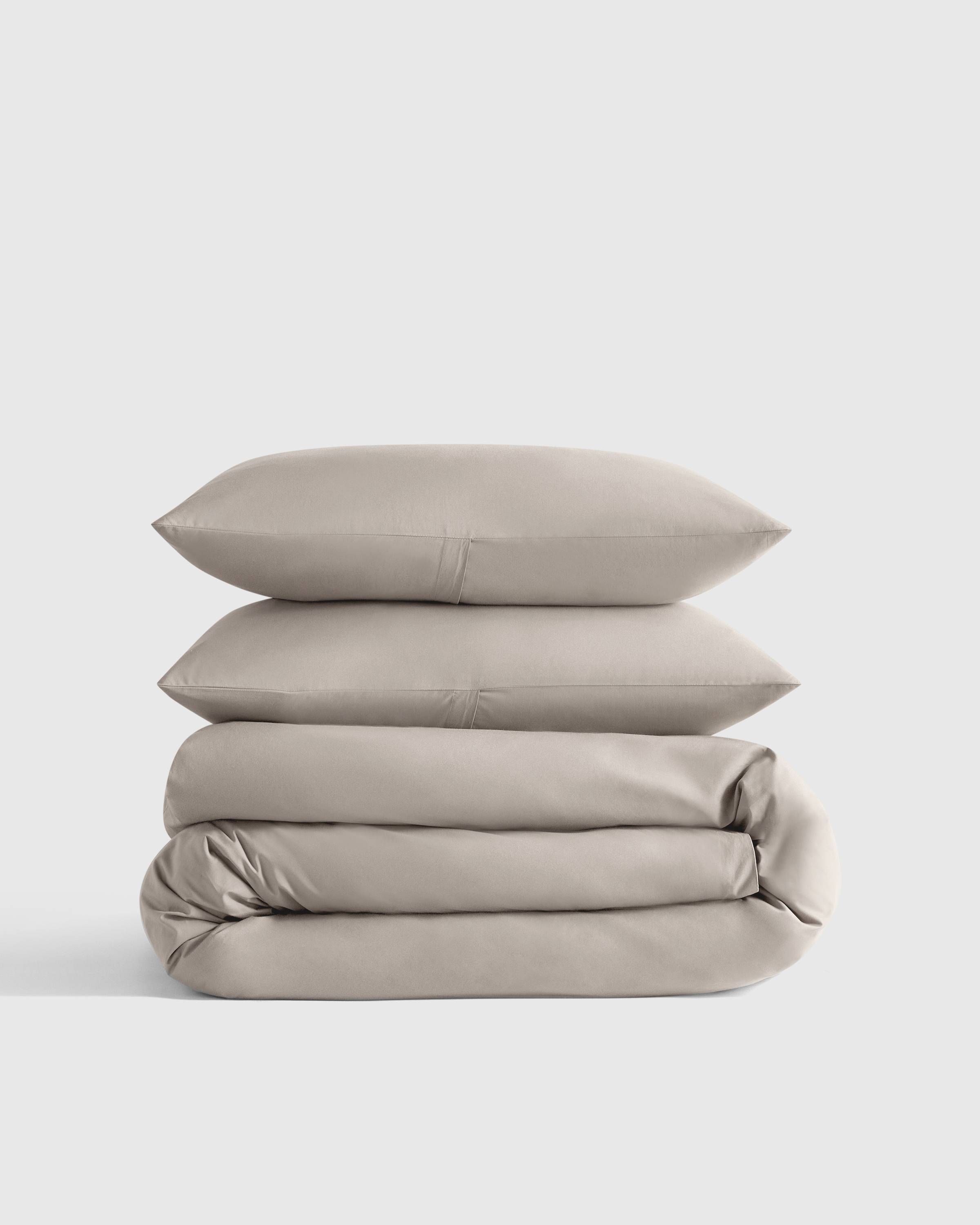 Dove Classic Organic Percale Duvet Cover Set