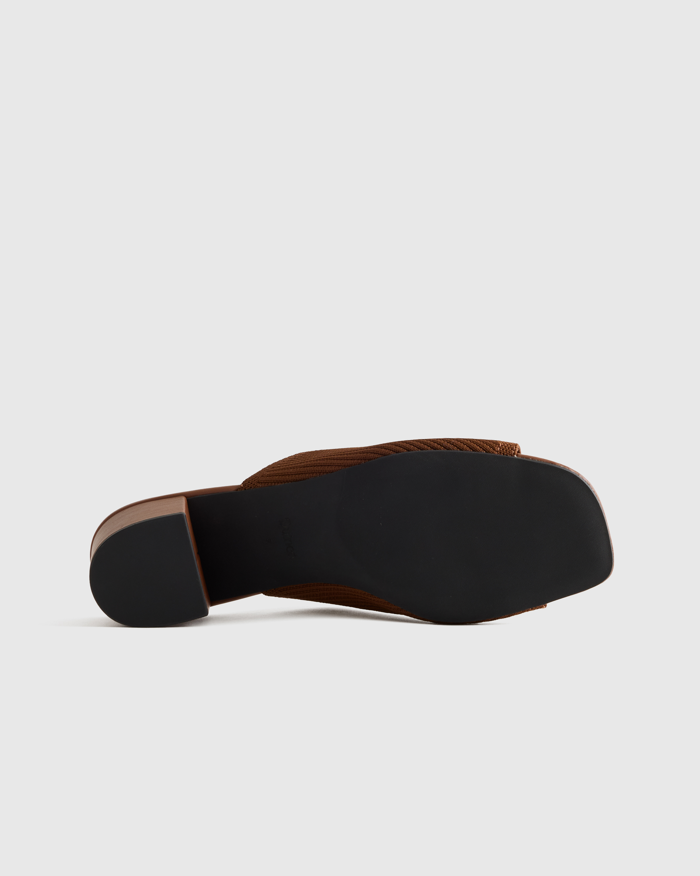 Italian Leather Knitted Heel Mule