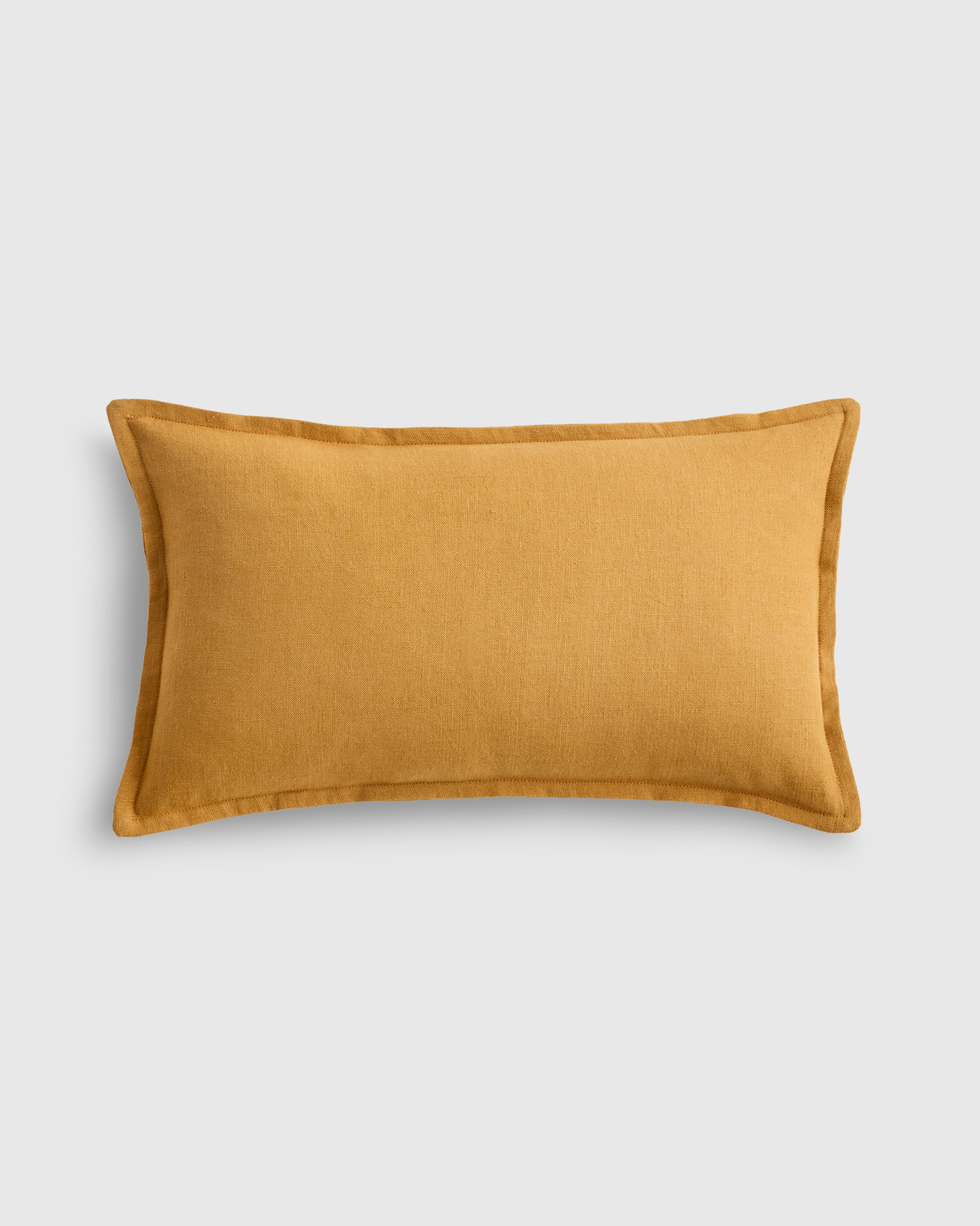 Goldenrod European Linen Flange Edge Pillow Cover