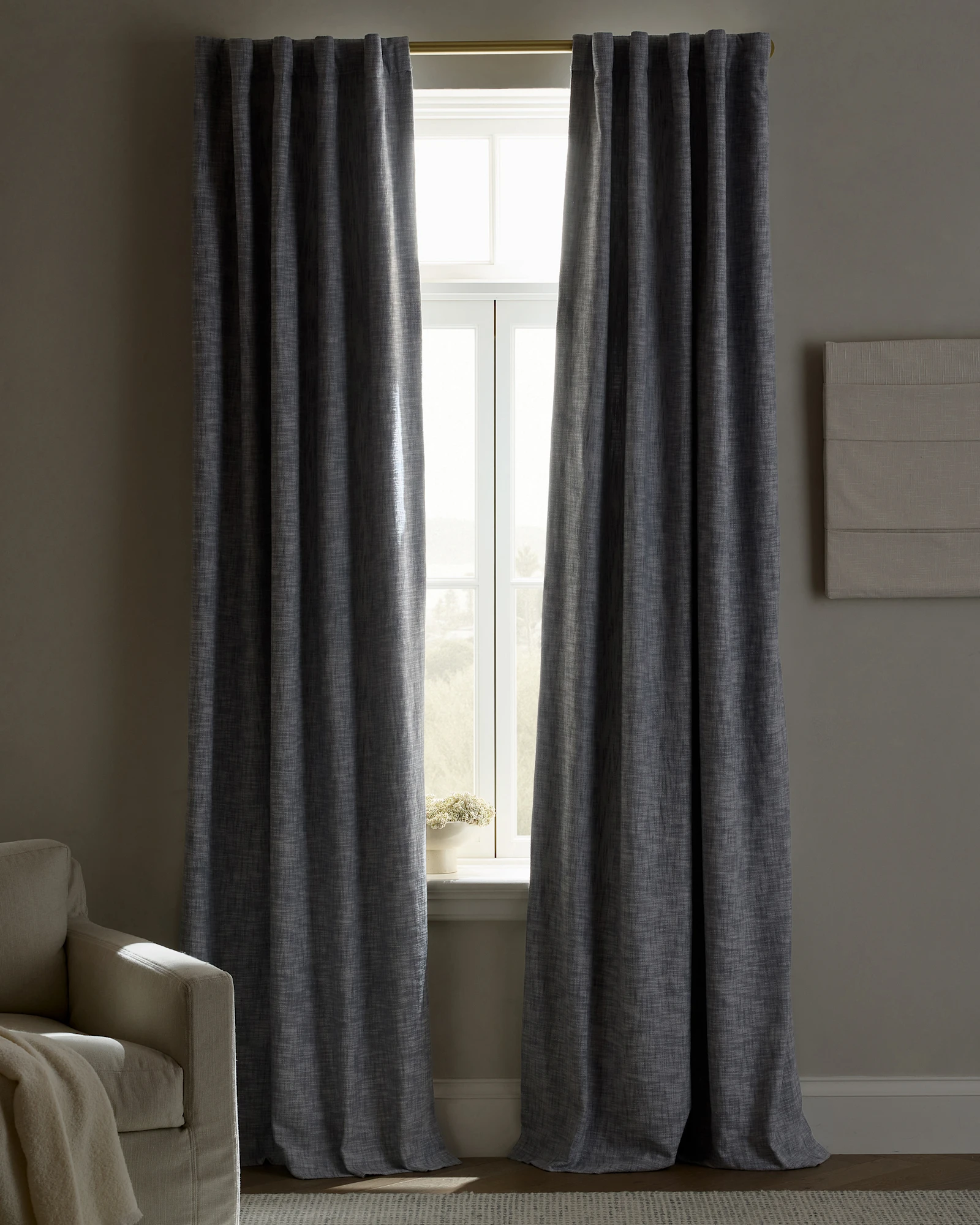 Textured Cotton True Blackout Curtain
