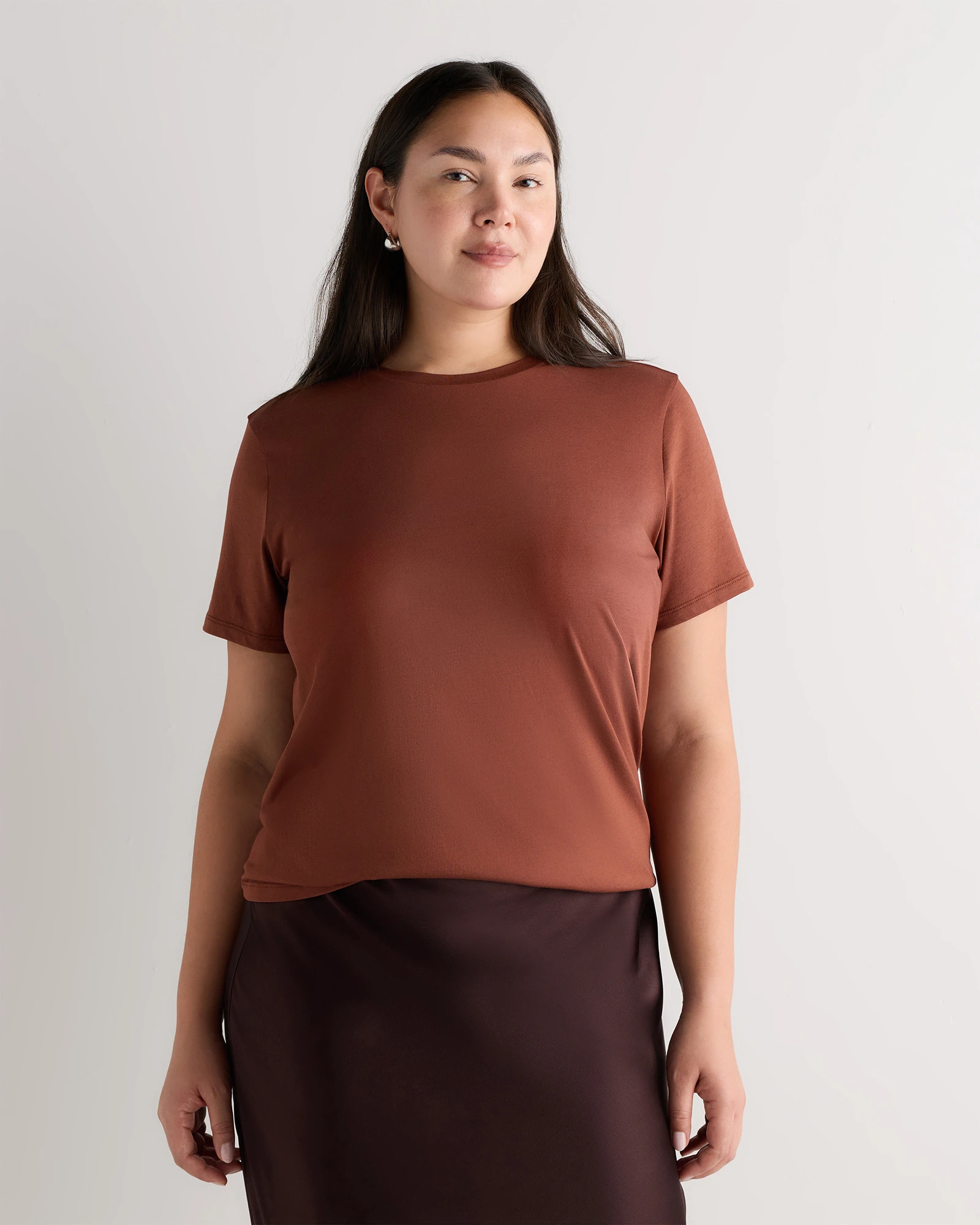 Cotton Modal Crew Neck Tee - Plus Size